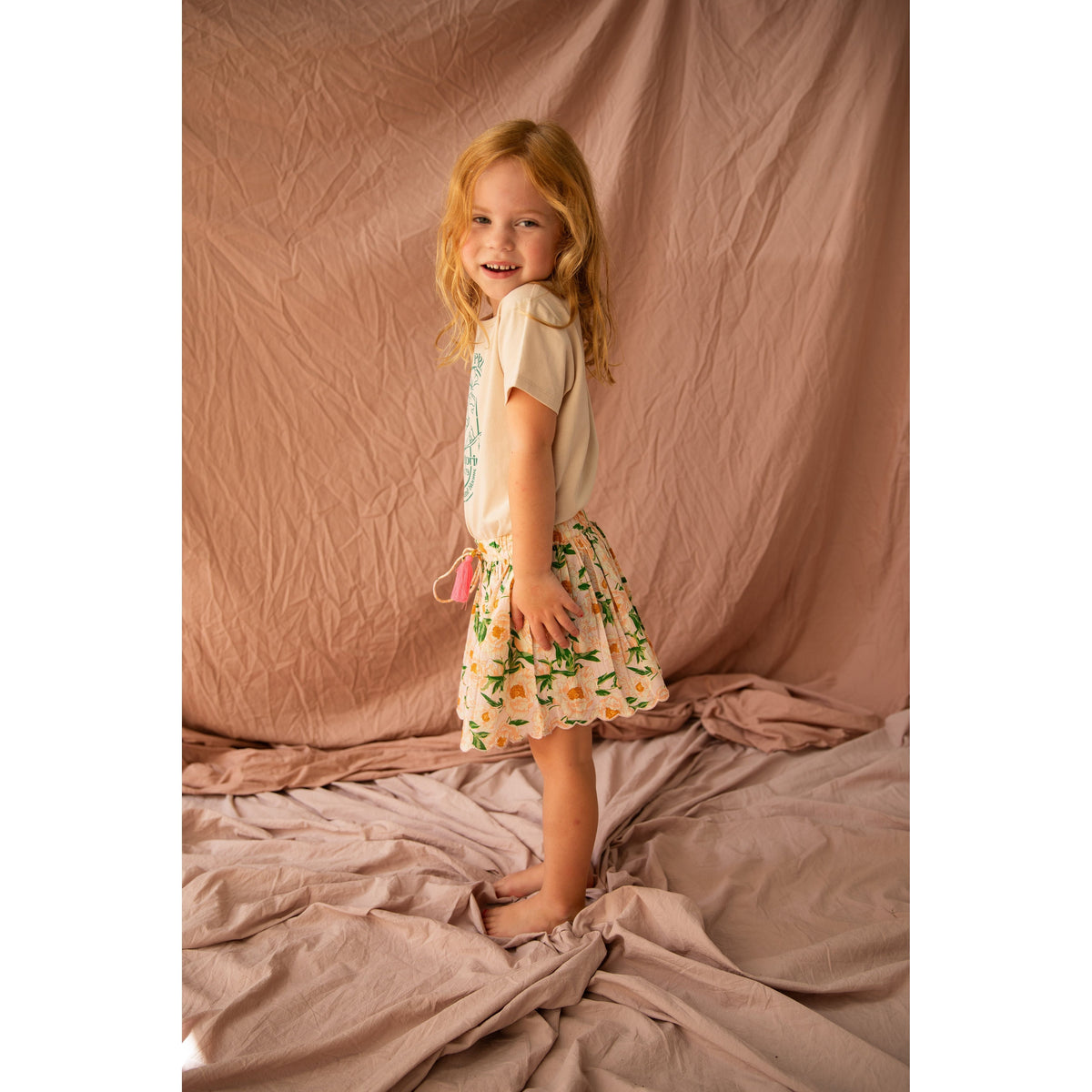 Anna Skirt-Soiree Bouquet Strawberry Sundae
