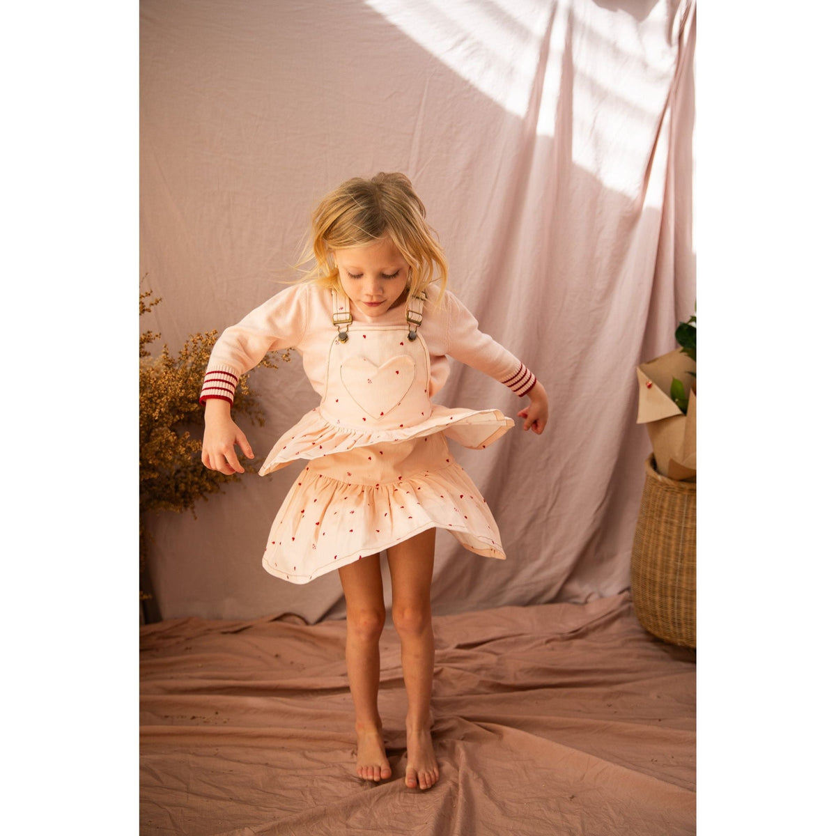 Annabelle Pinny-Piggy Pink Love Bug