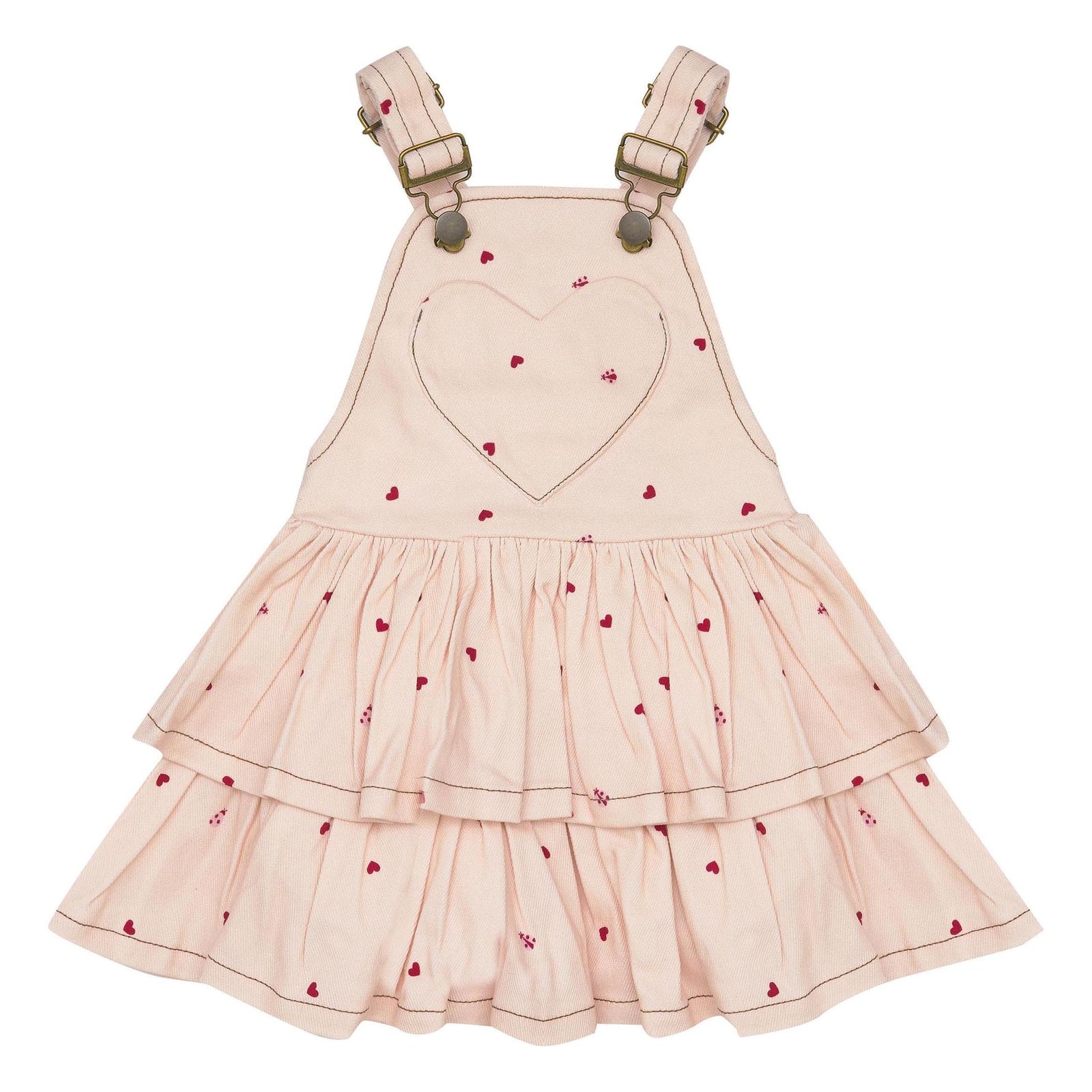 Annabelle Pinny-Piggy Pink Love Bug