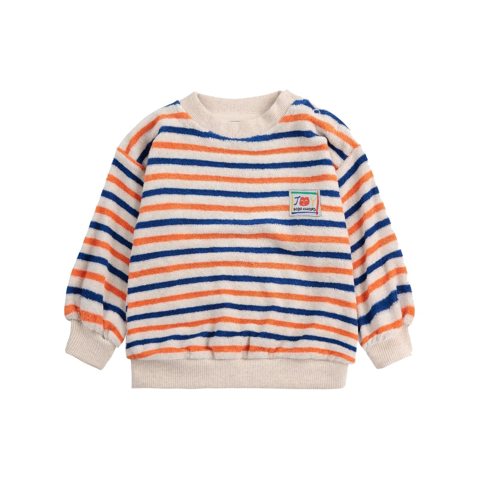 Striped Terry Cloth Sweatshirt