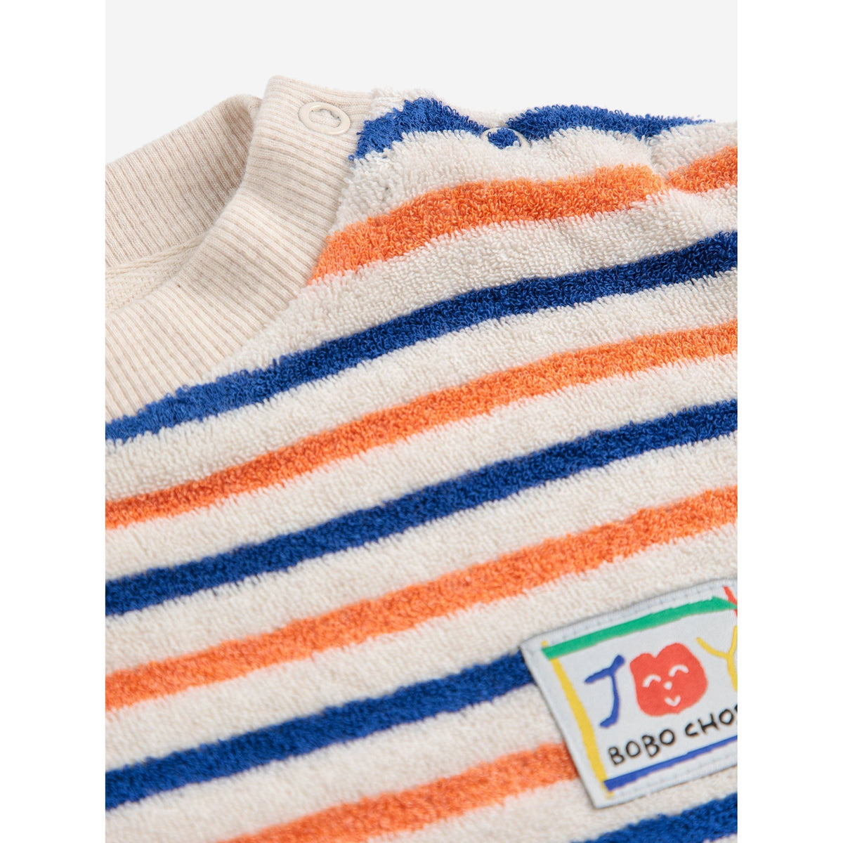 Striped Terry Cloth Sweatshirt