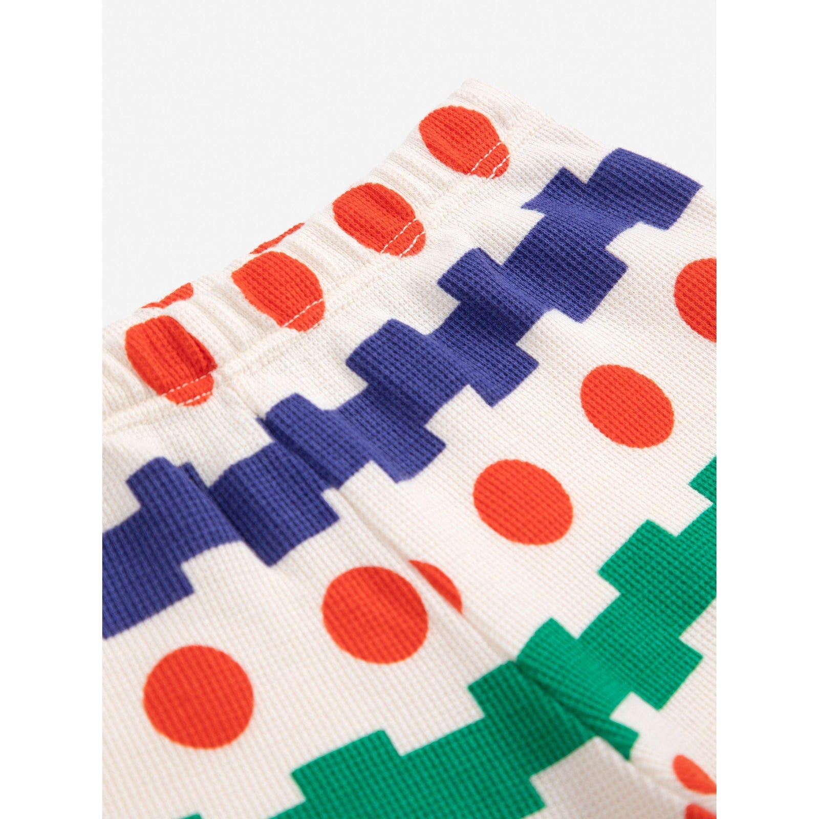 Baby Geometrical All Over Waffle Shorts