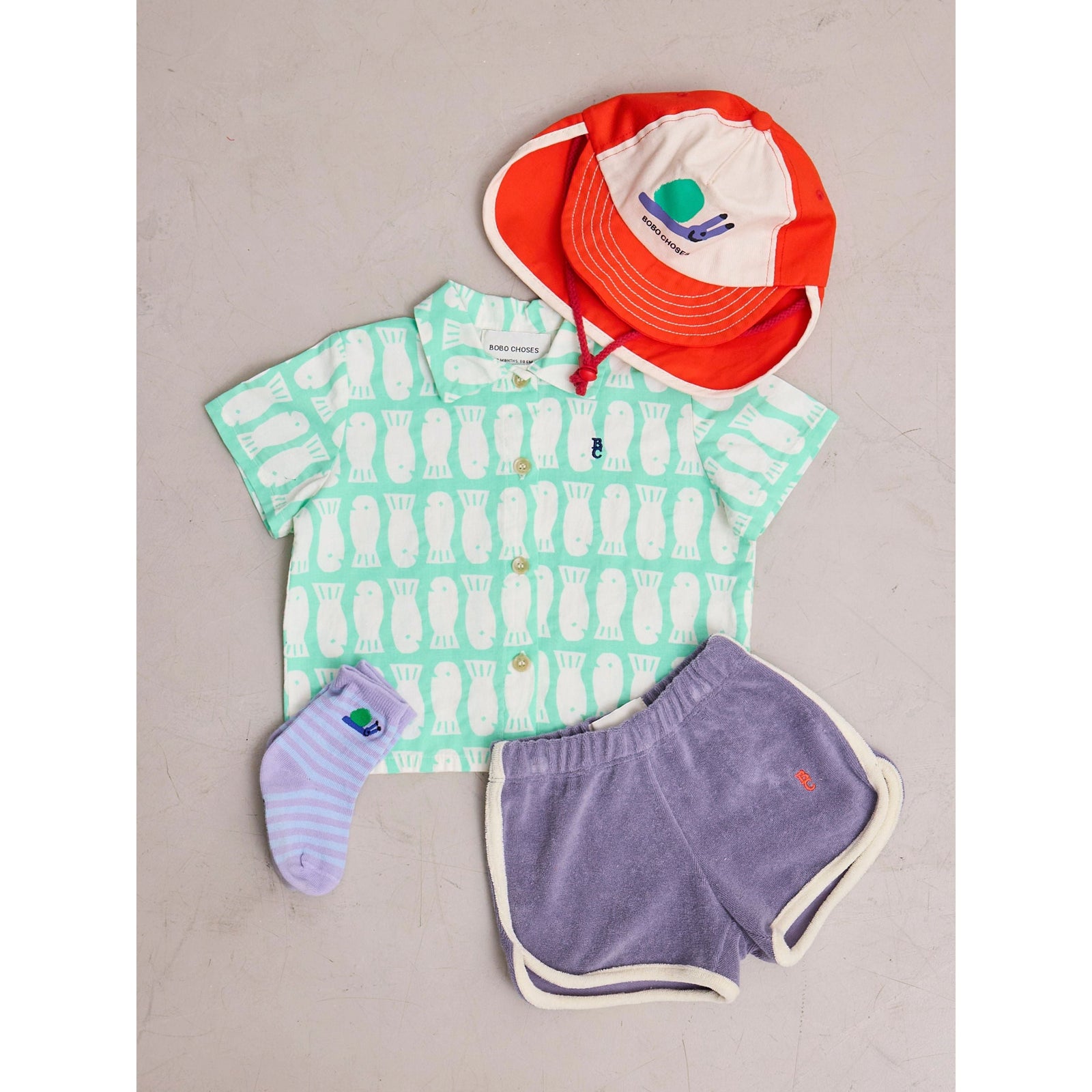 Blue Terry Cloth Shorts