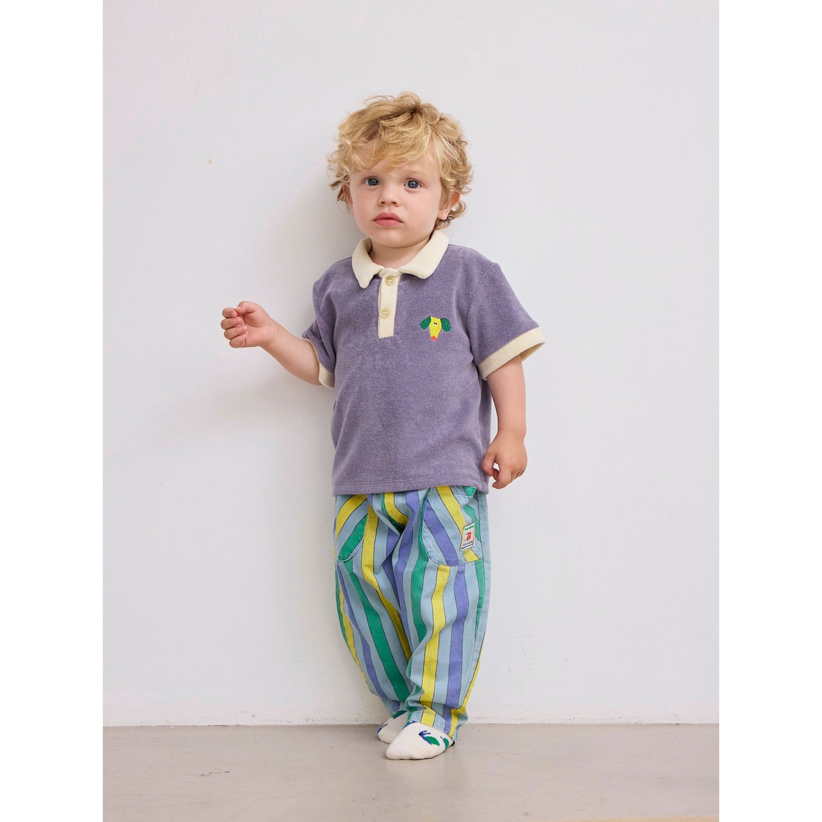 Baby Multicolor Stripes Denim Pants