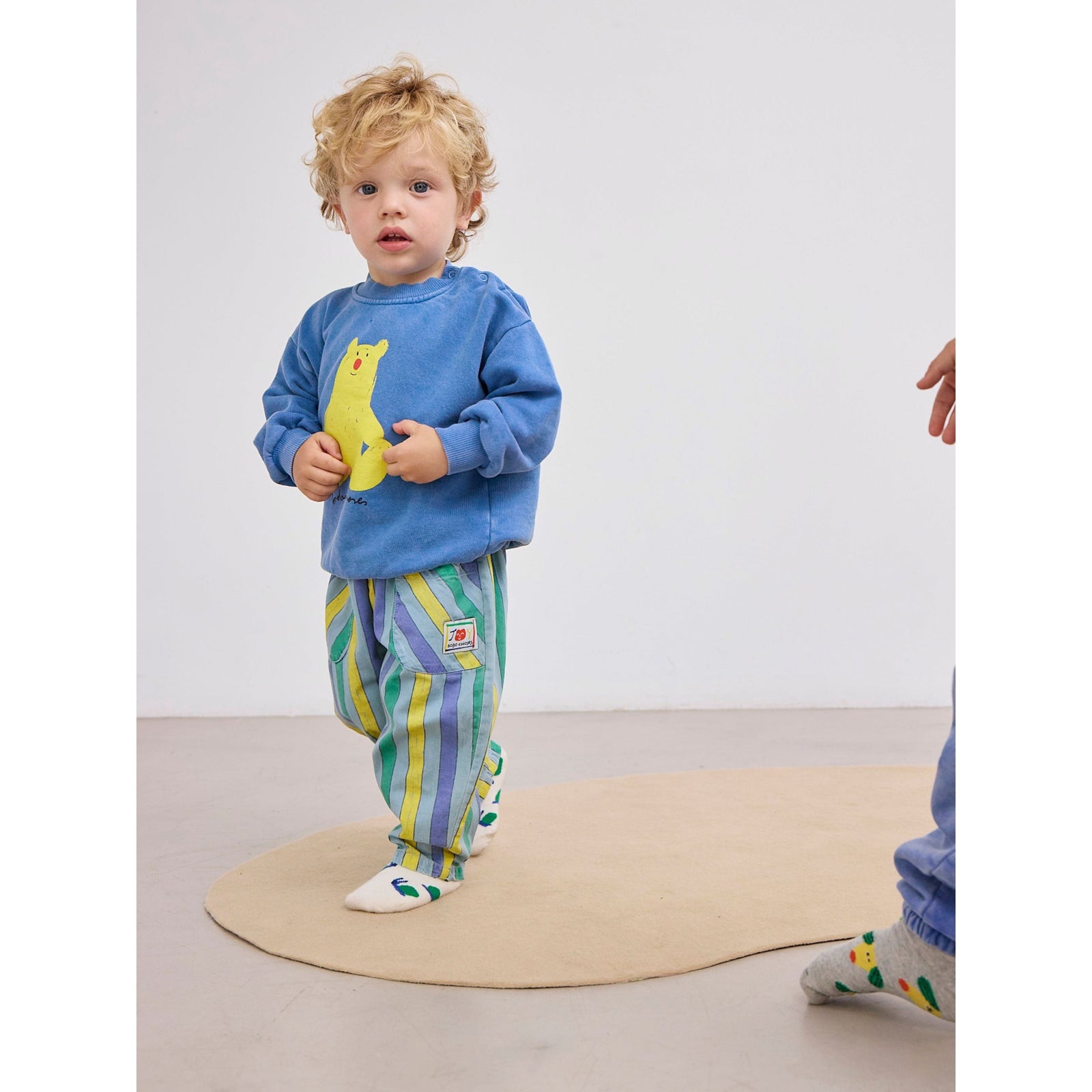 Baby Multicolor Stripes Denim Pants