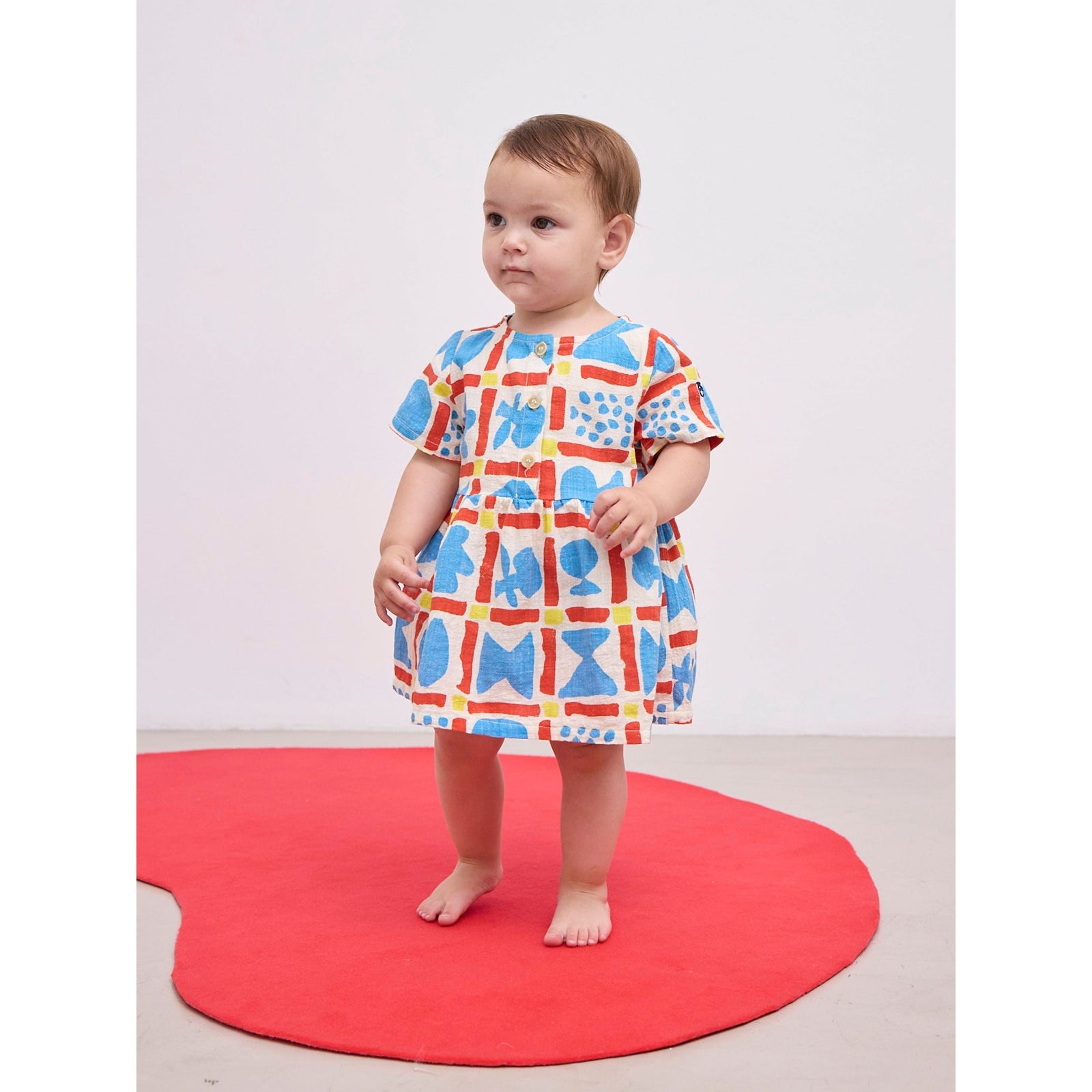 Baby Geometric Game Woven Dress