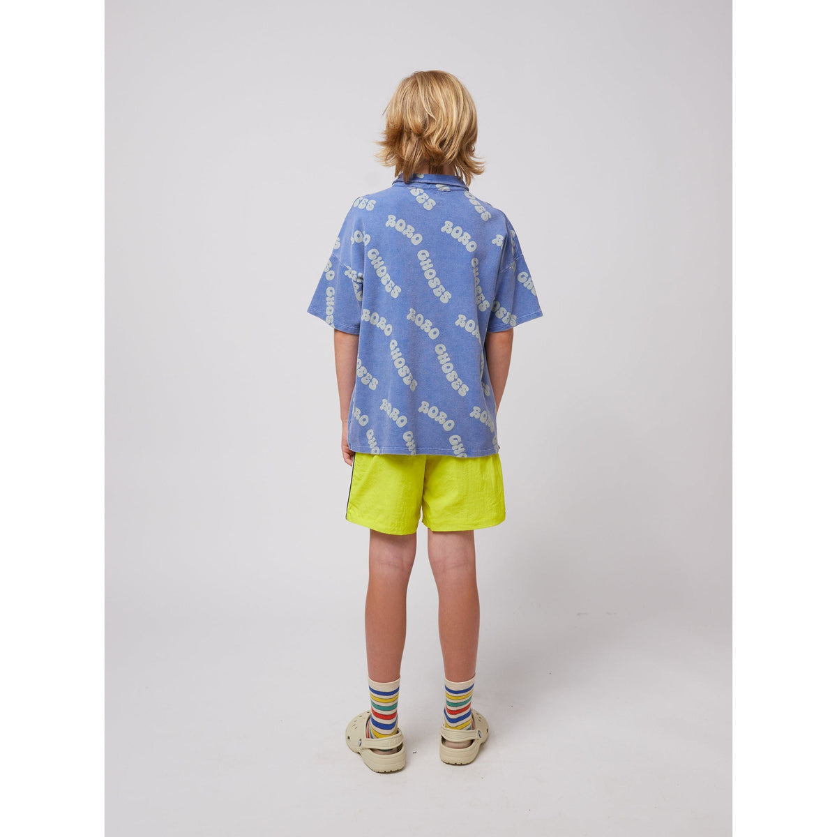 Wavy Bobo Choses All Over Waffle Polo Shirt
