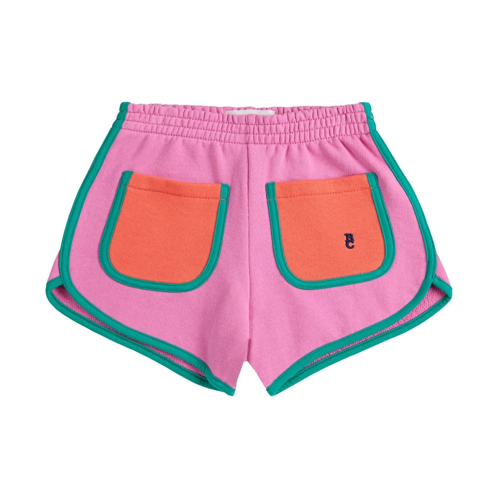 Pink Color Block Shorts