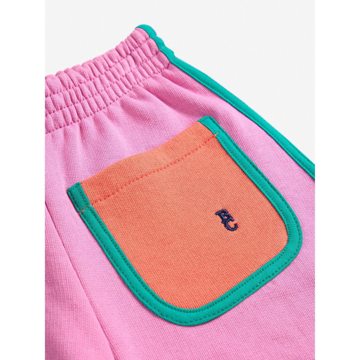 Pink Color Block Shorts