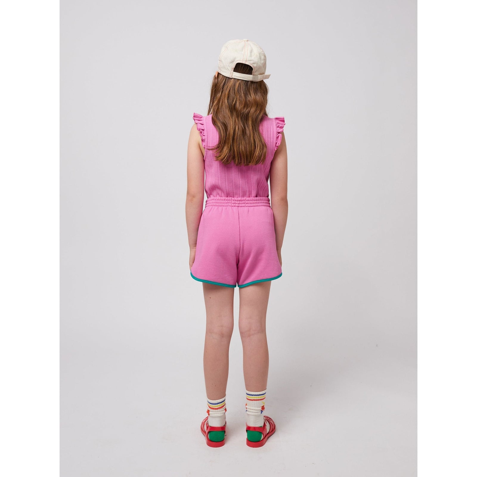 Pink Color Block Shorts