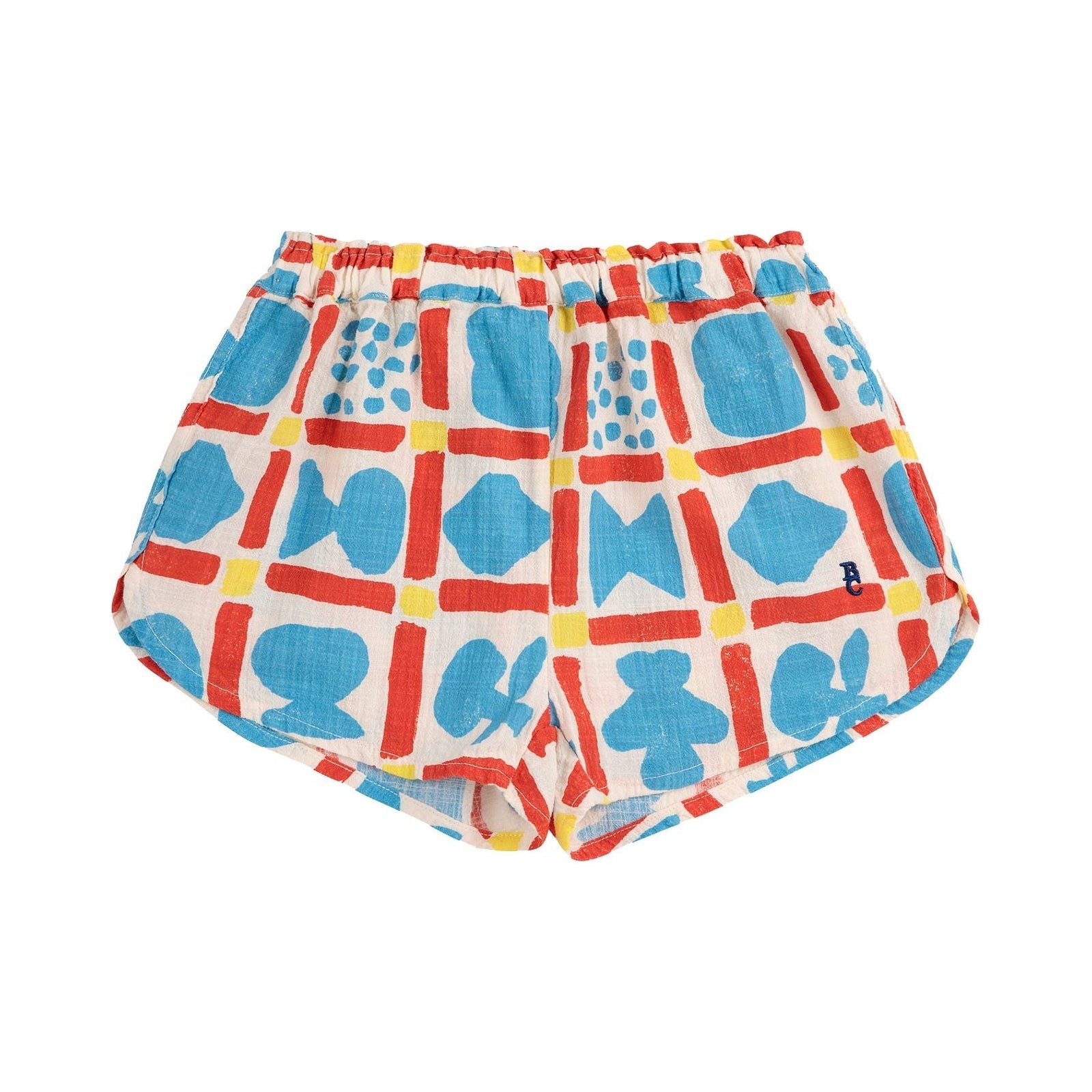 Geometric Game All Over Woven Girl Shorts