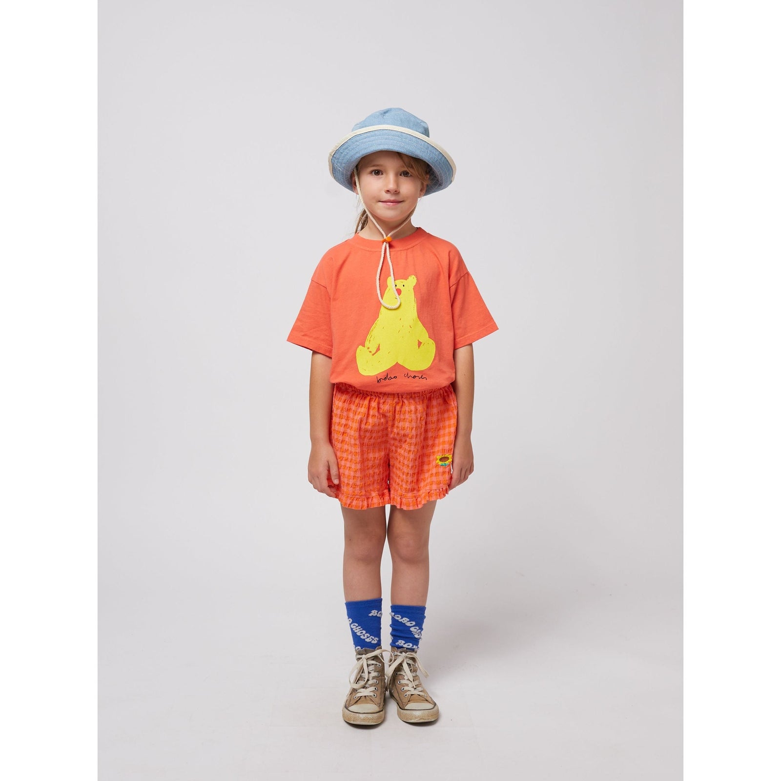 Vichy Ruffle Woven Shorts