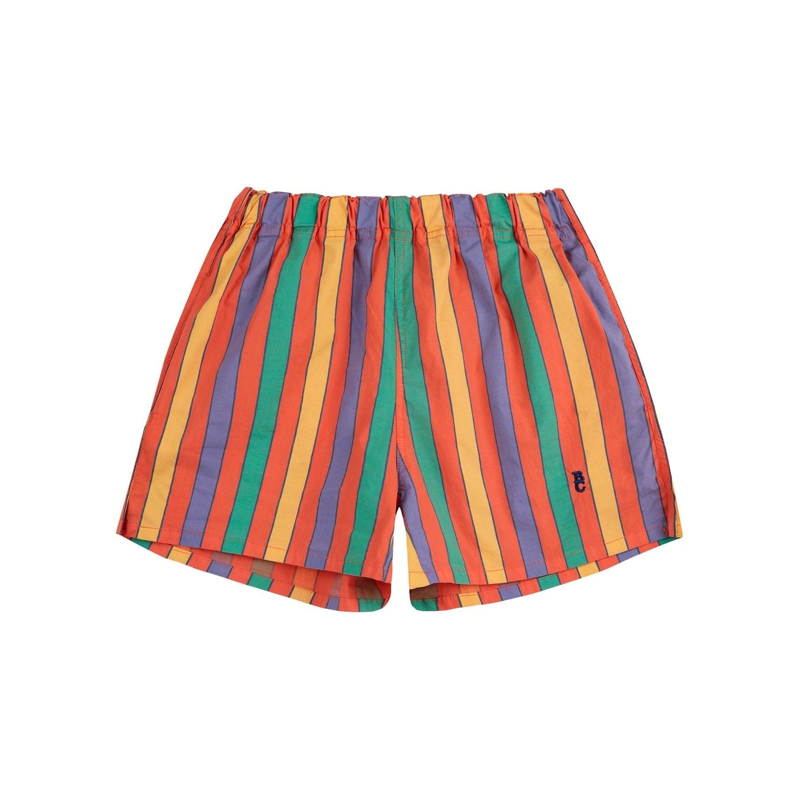 Multicolor Stripes Woven Shorts