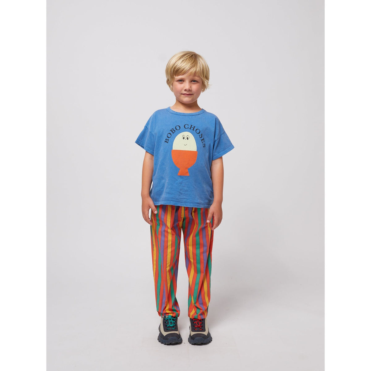 Multicolor Stripes Woven Pants
