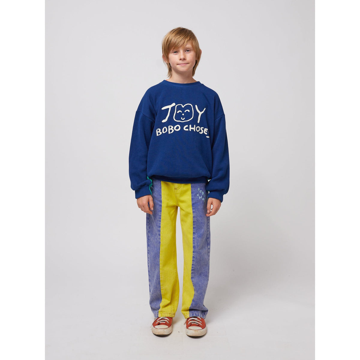 Color Block Denim Pants