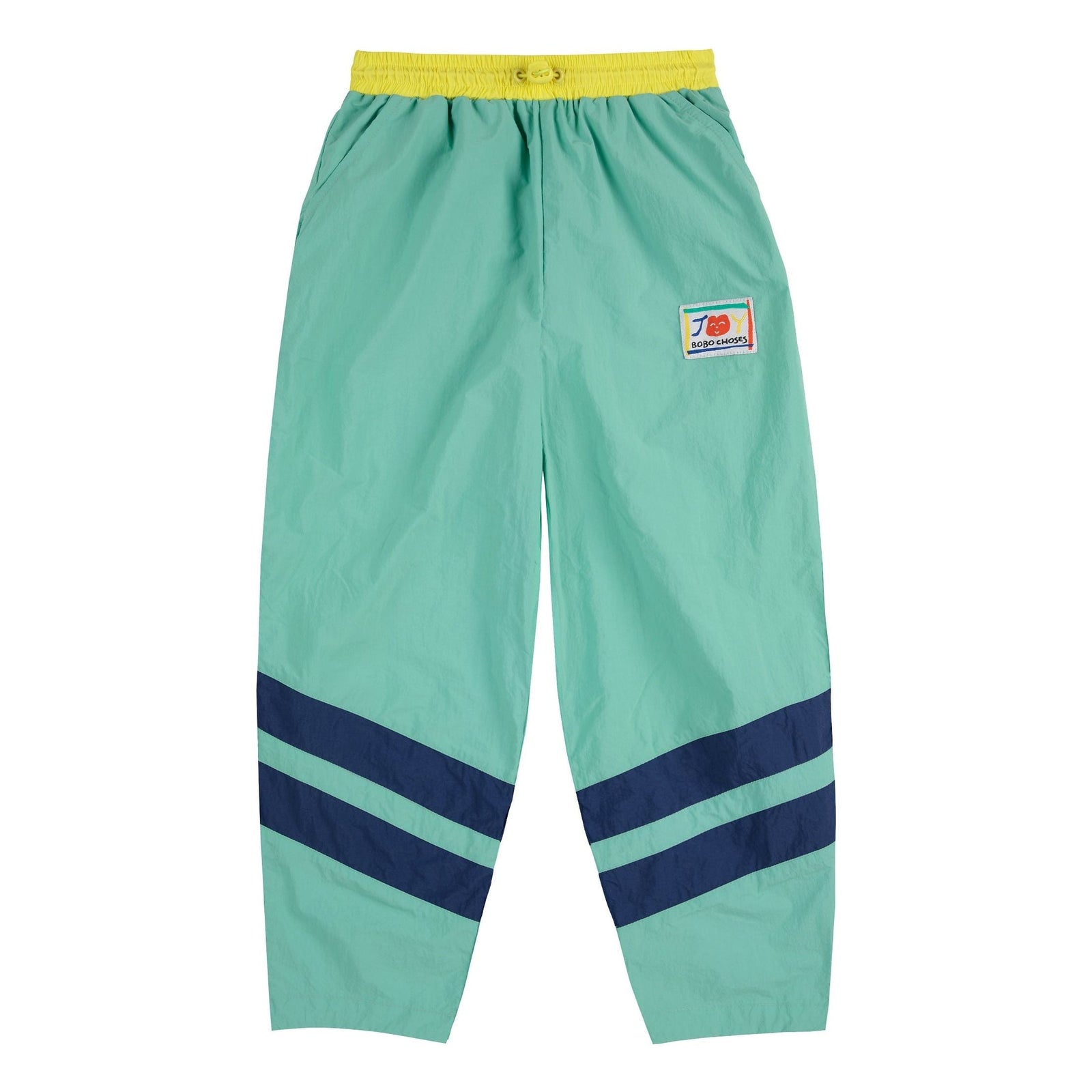Smiling Color Block Tracksuit Pants