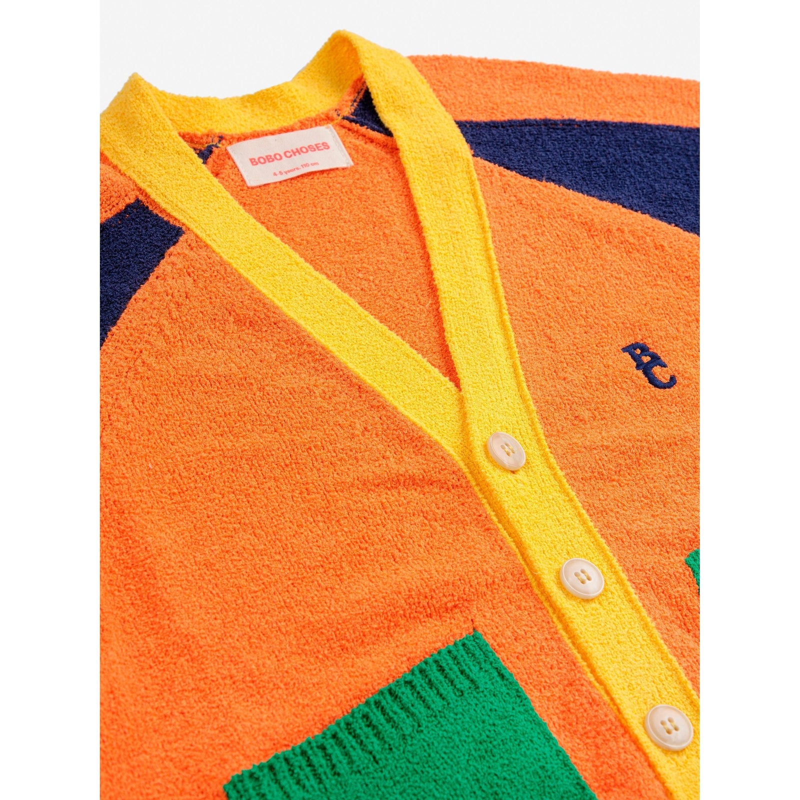Color Block V-Neck Cardigan
