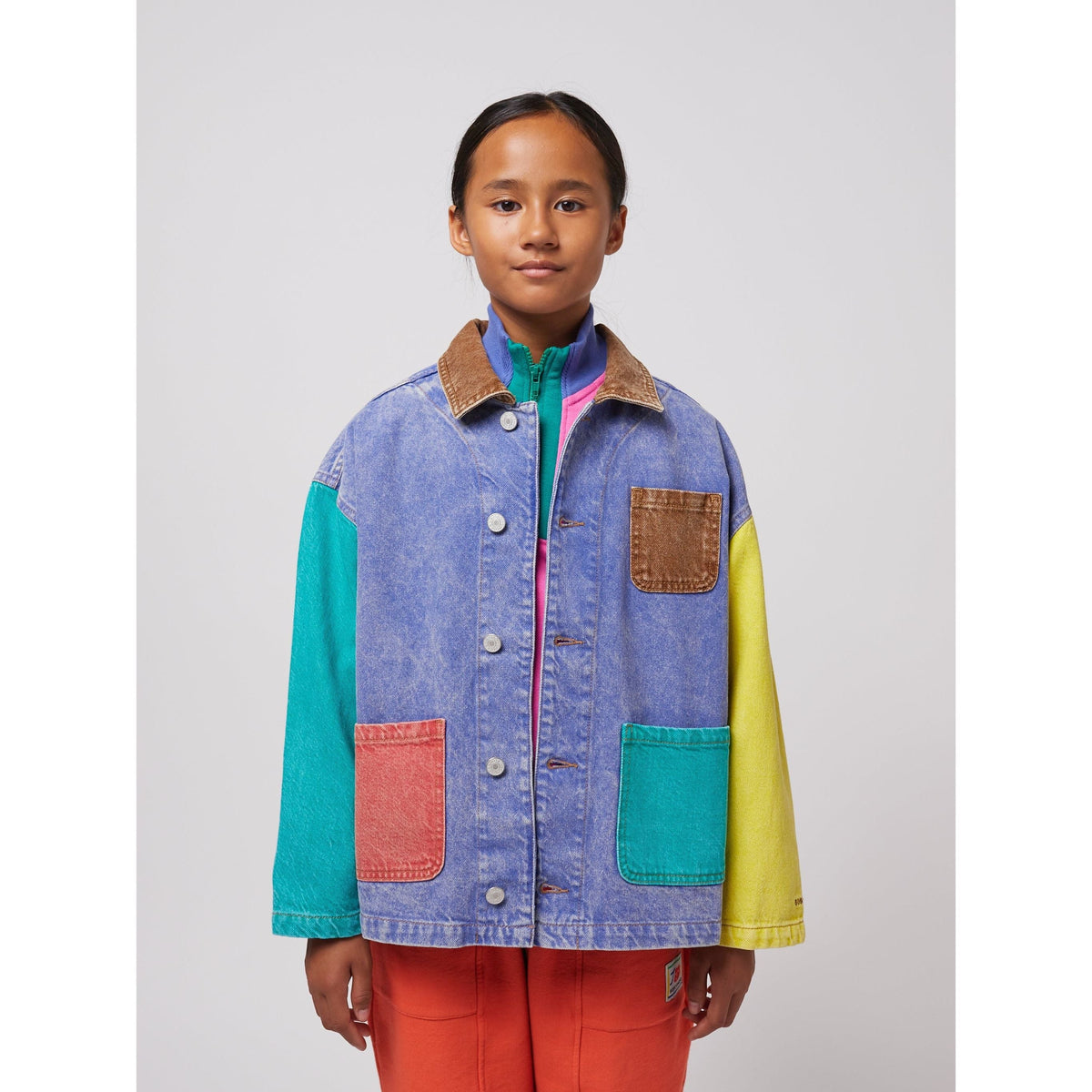 Color Block Denim Jacket