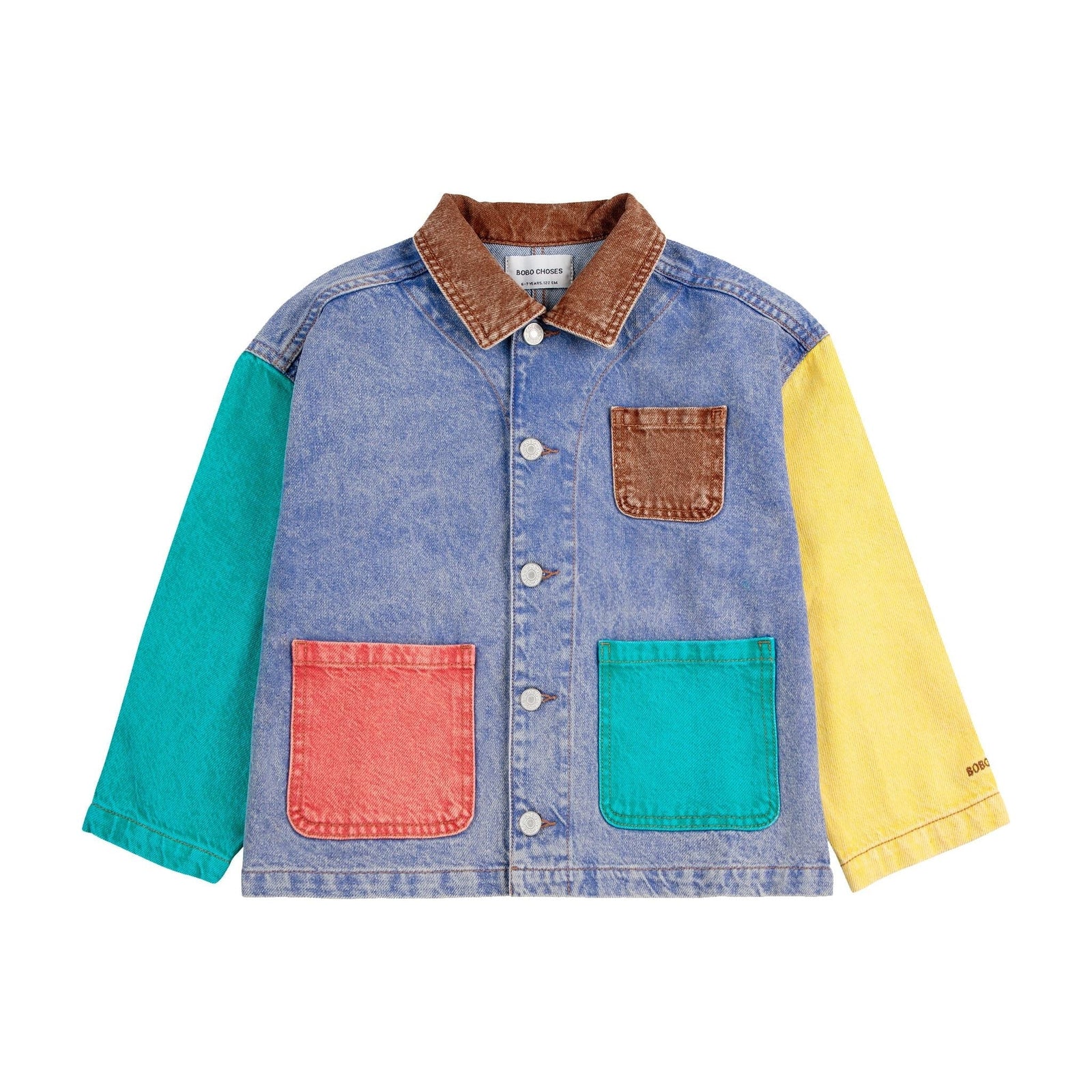 Color Block Denim Jacket