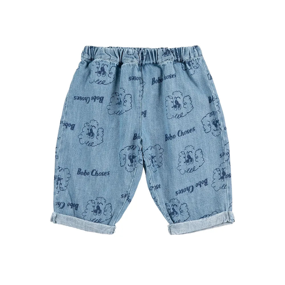 Pickles The Dog All Over Denim Pants