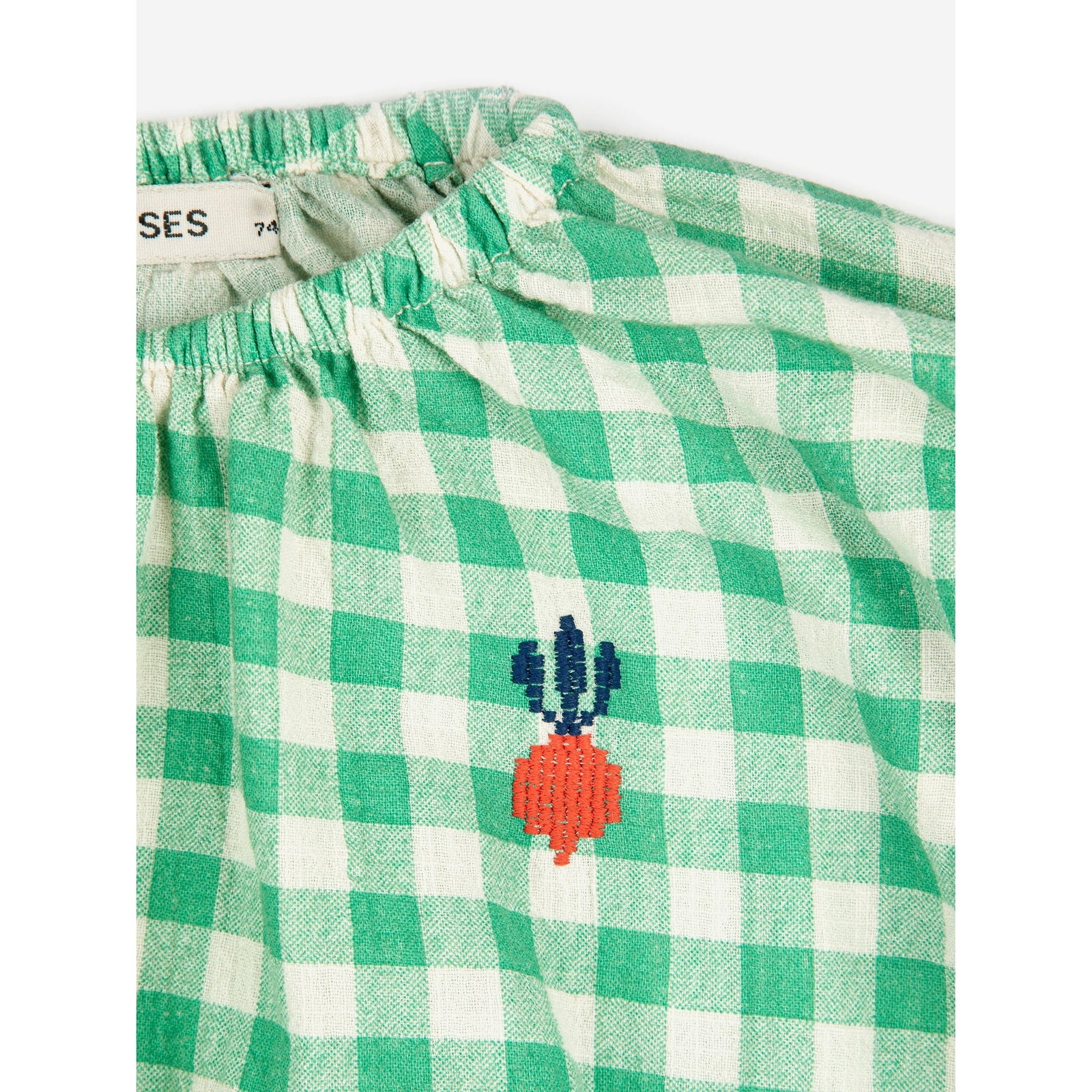 Pixel Sugar Beet Vichy Woven Blouse