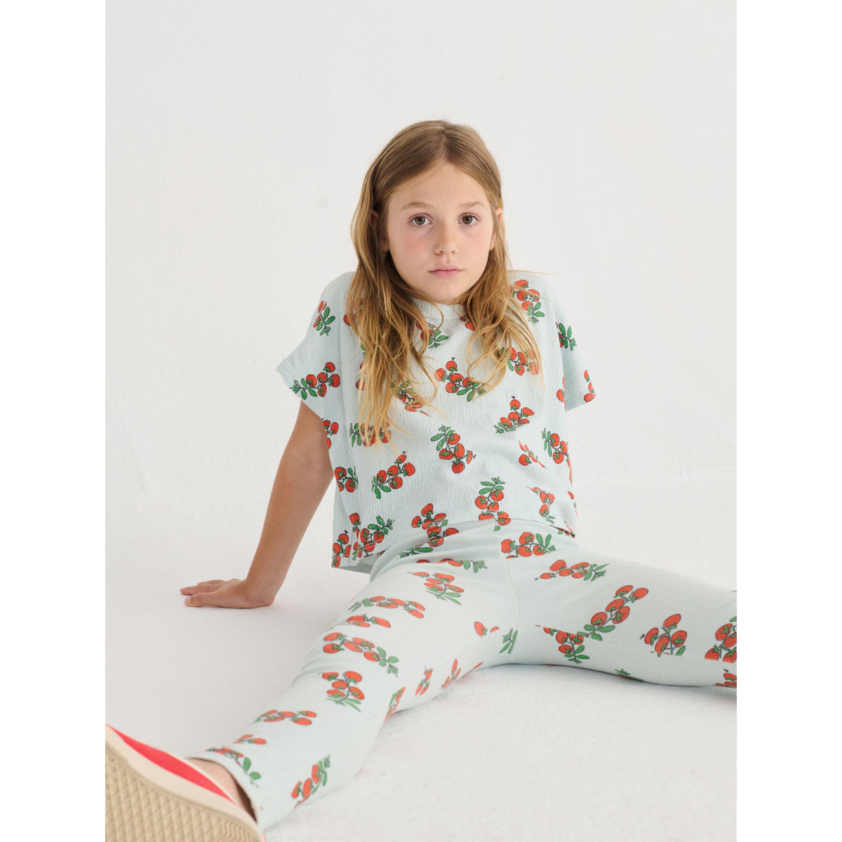 Juicy Tomatoes All Over Cropped T-Shirt