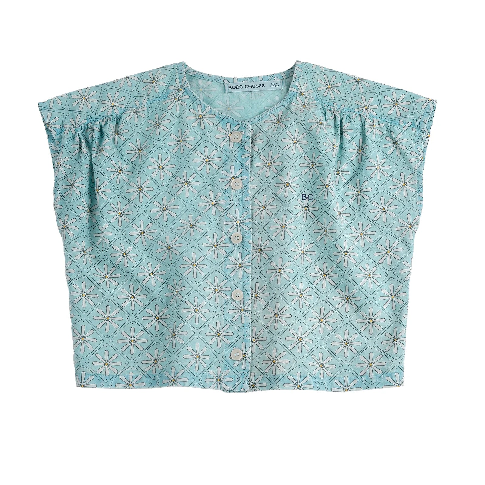 Daisy Mosaic All Over Woven Top