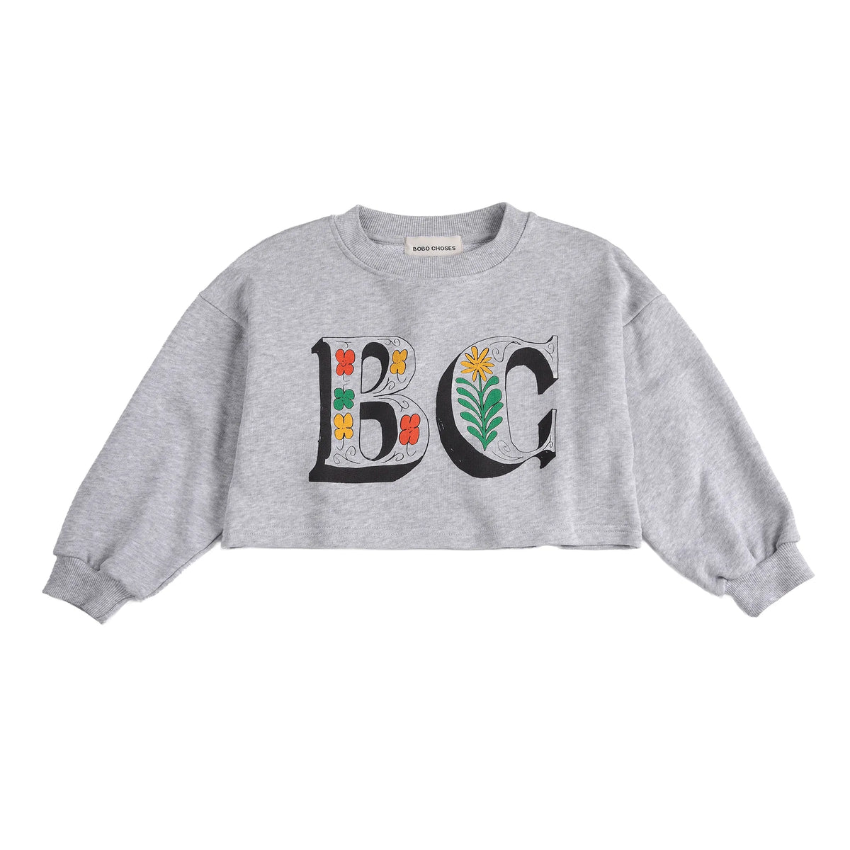 Spring Letters Cropped Sweatshirt