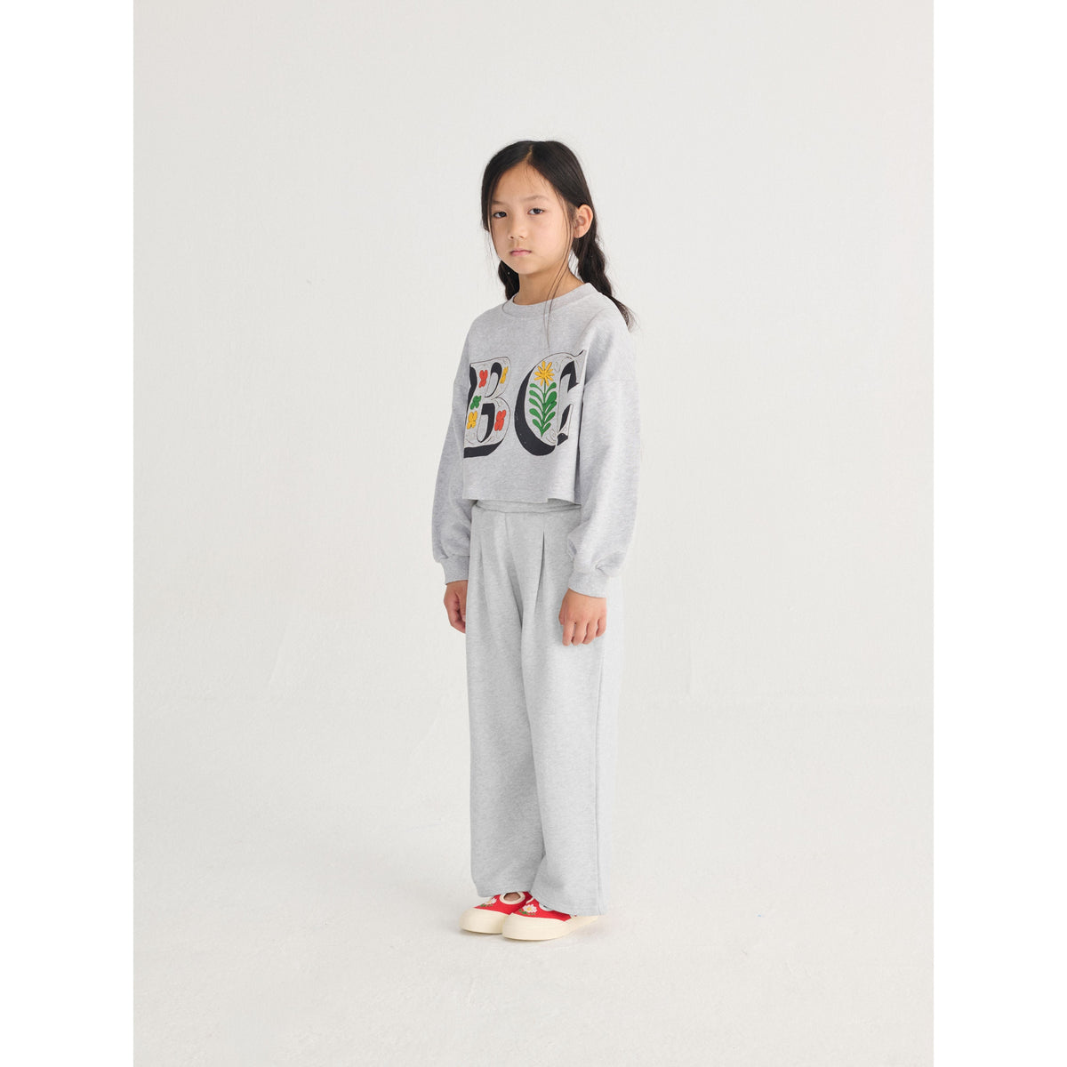 Spring Letters Cropped Sweatshirt