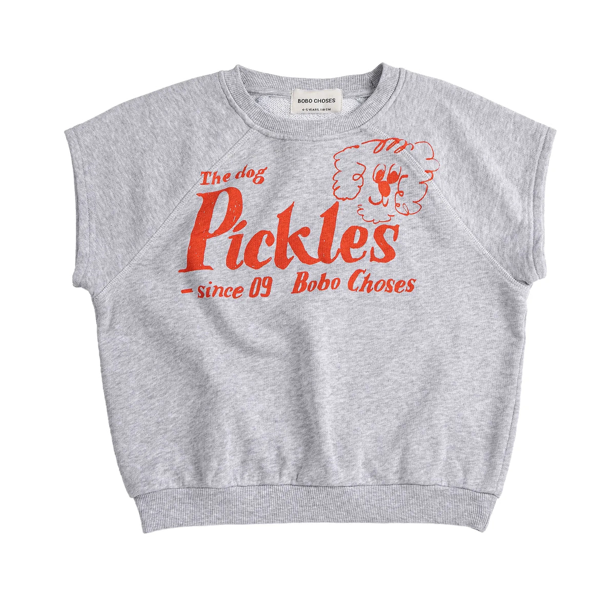 Pickles The Dog Sleeveless Sweatshirt