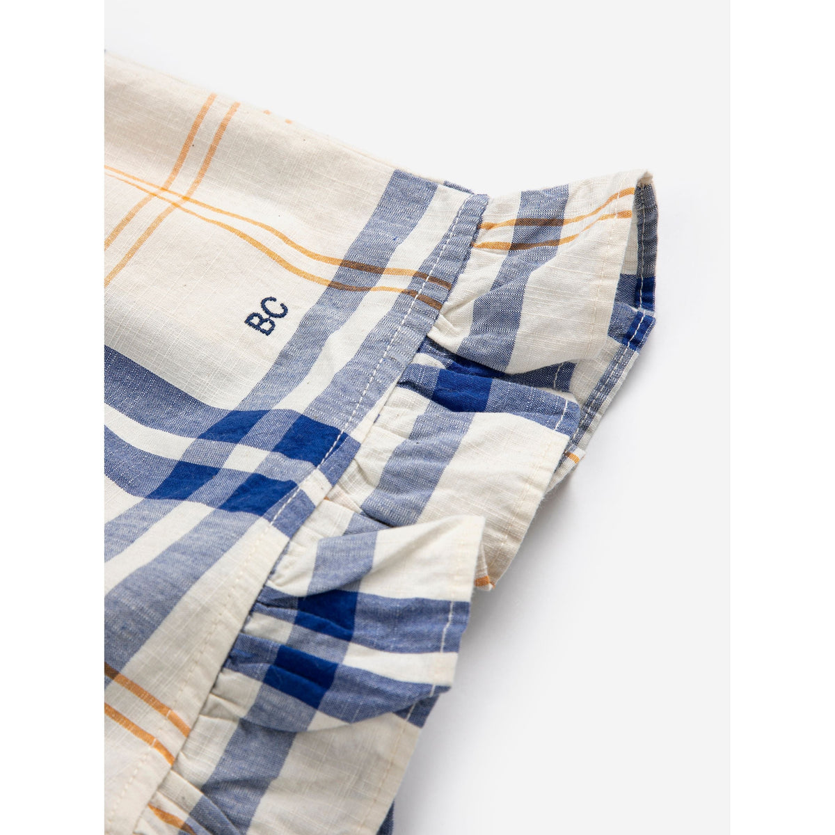 Fun Tartan Ruffled Woven Shorts