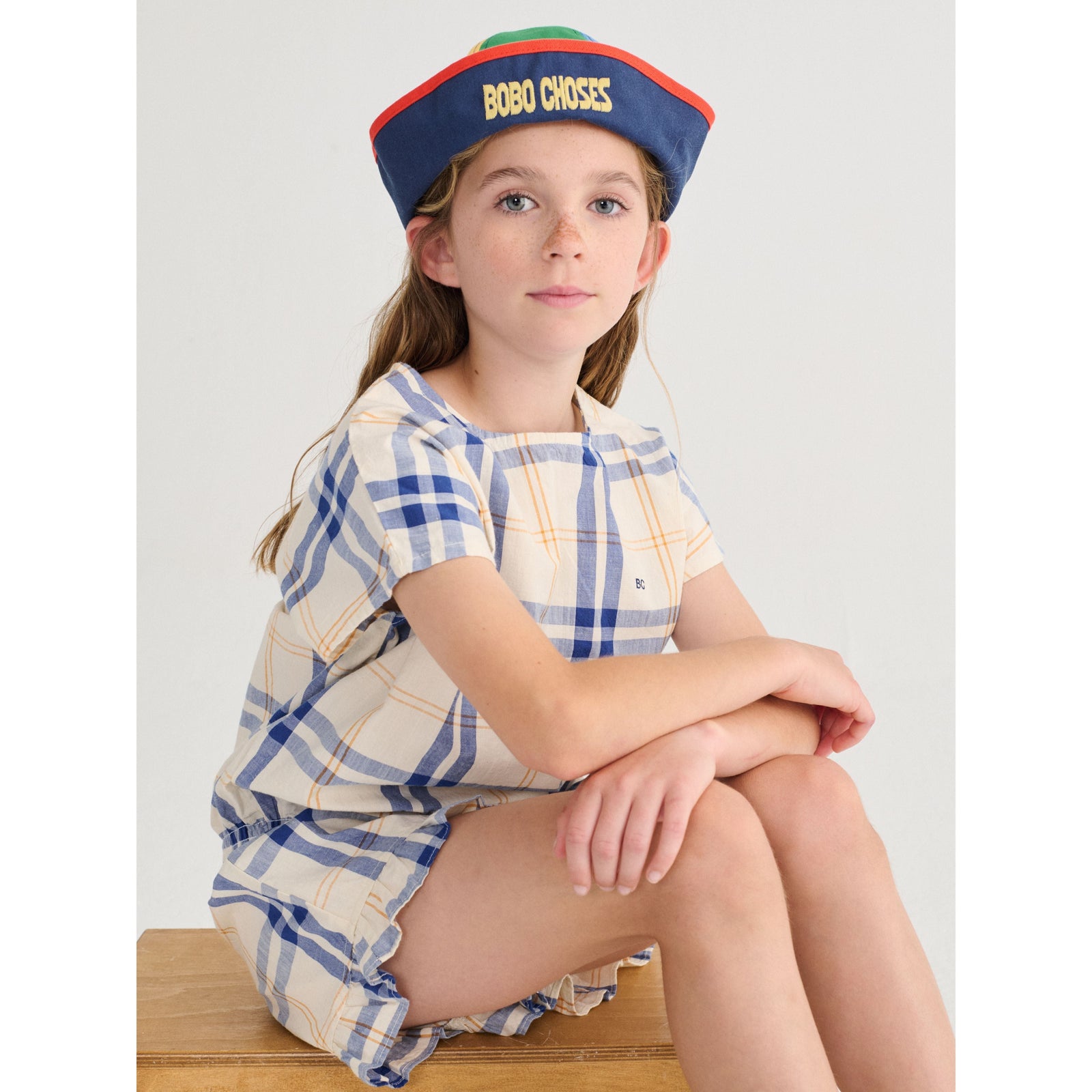 Fun Tartan Ruffled Woven Shorts