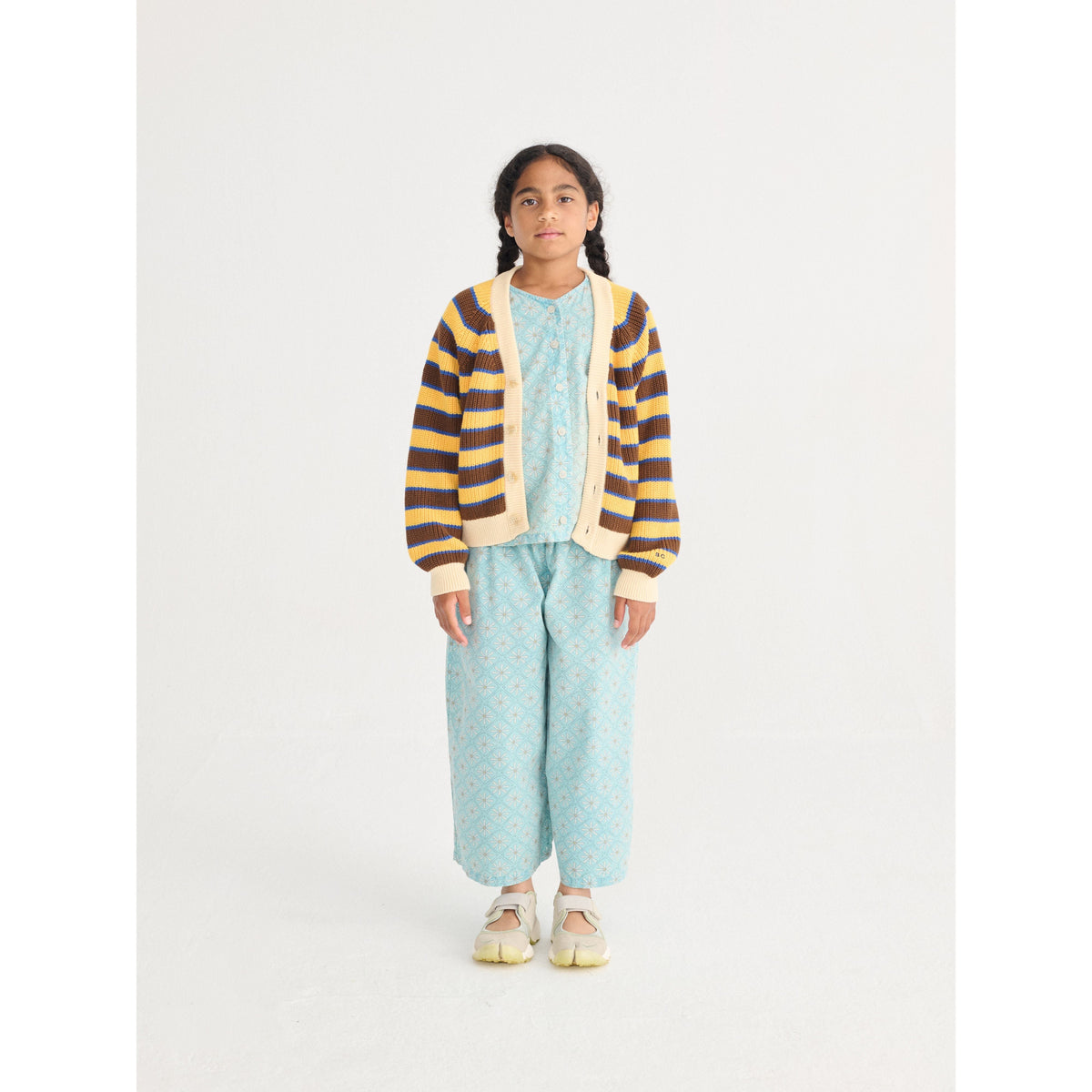 Daisy Mosaic All Over Woven Culotte Pants