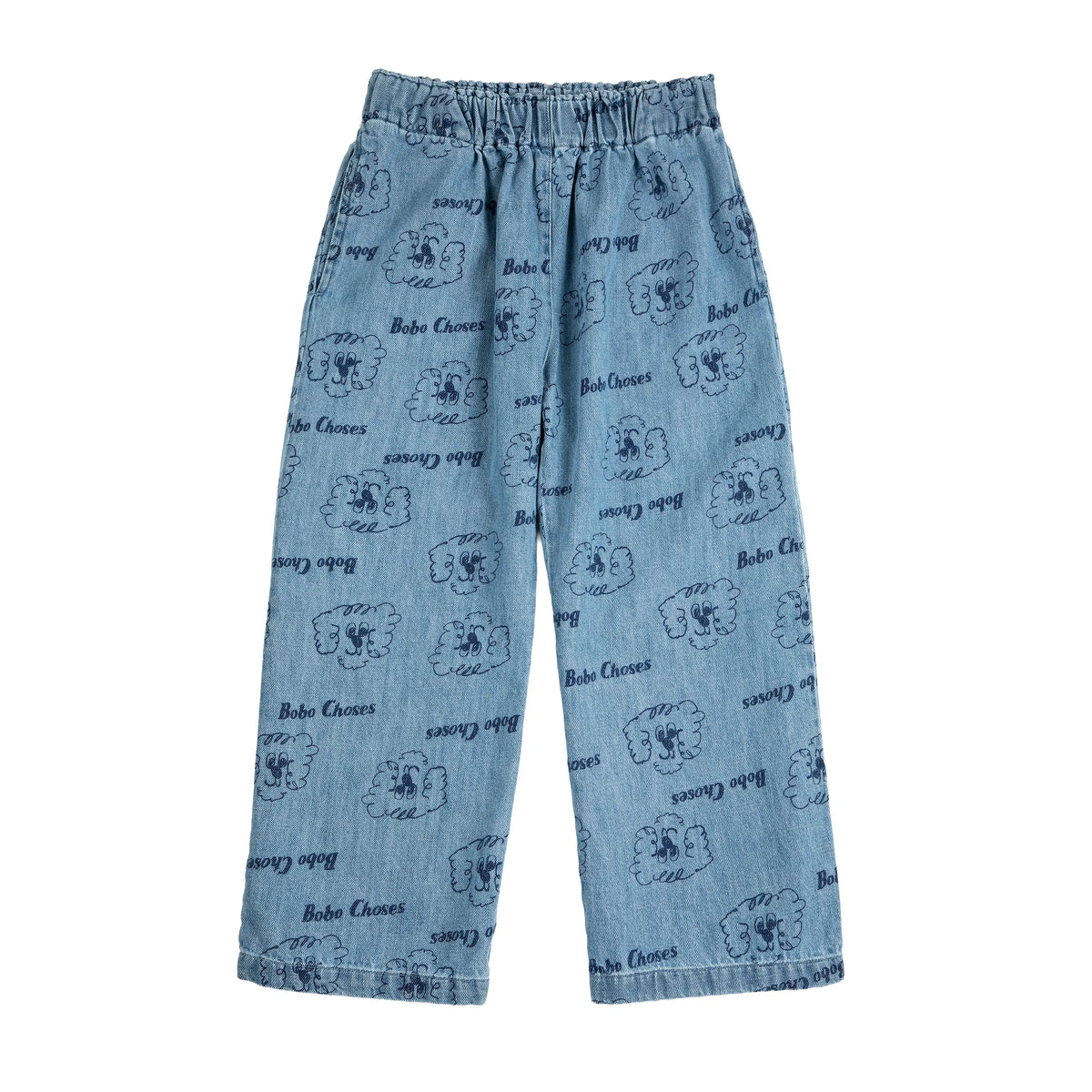 Pickles The Dog All Over Light Denim Pants