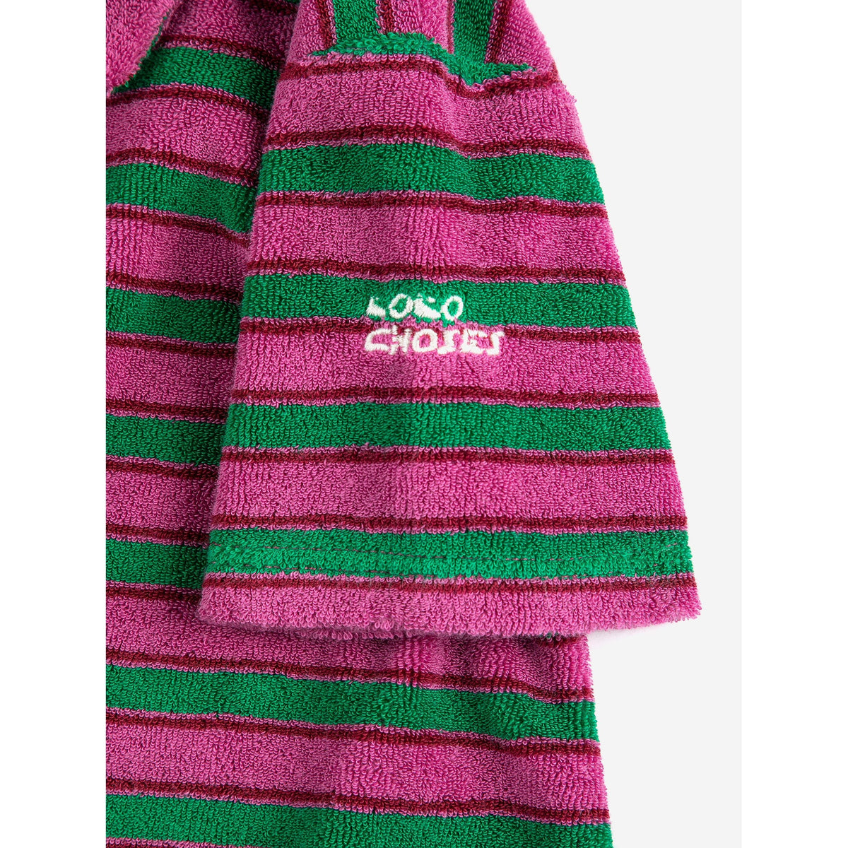 Striped Terry Cloth Polo Dress
