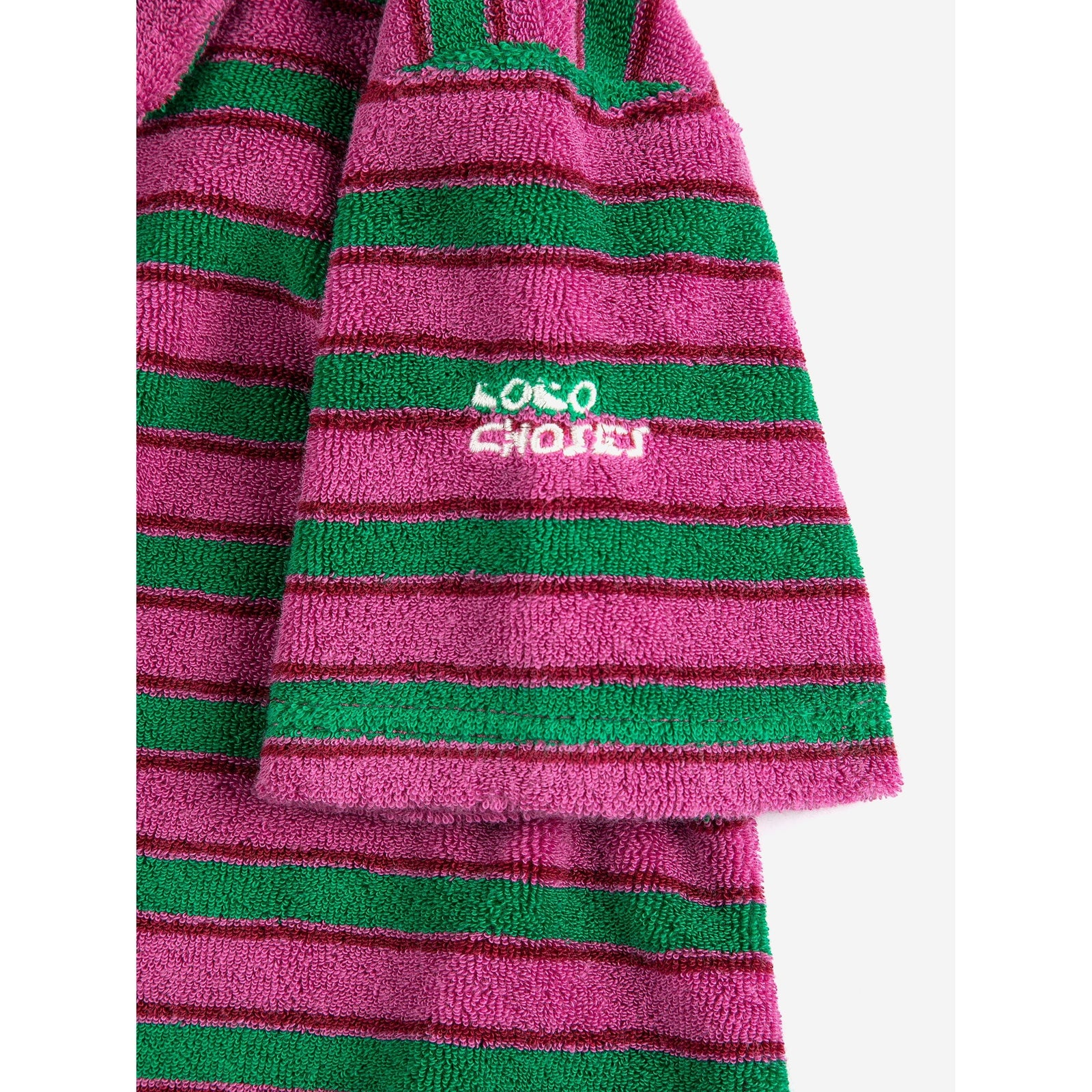 Striped Terry Cloth Polo Dress