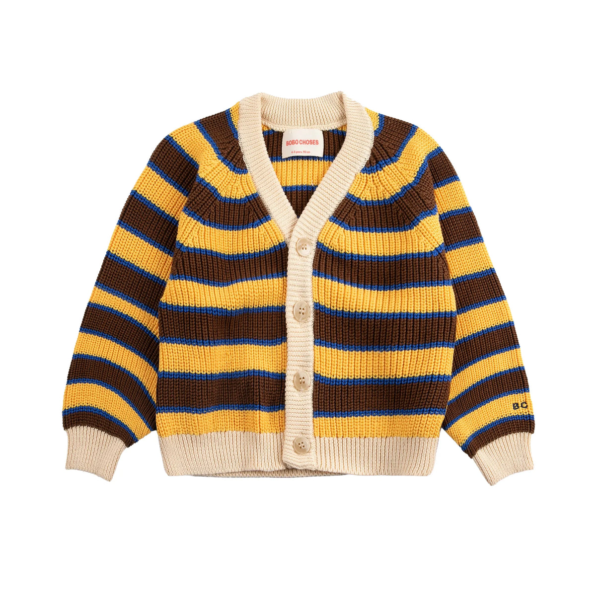 BC Striped Cardigan - Yellow