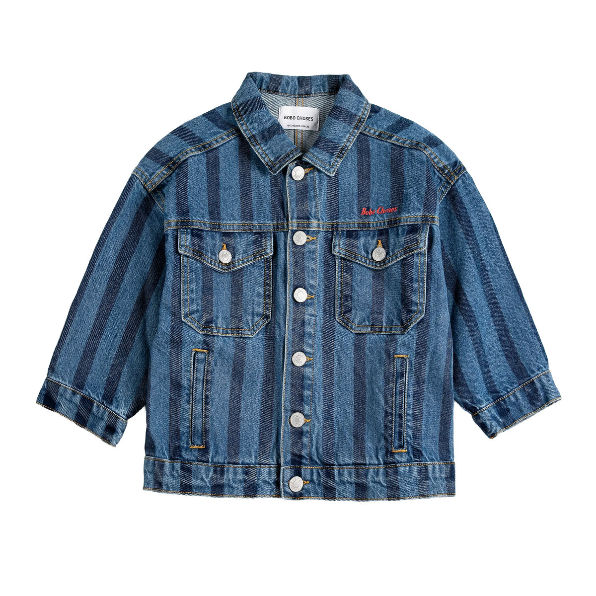 Bobo Choses Striped Denim Jacket
