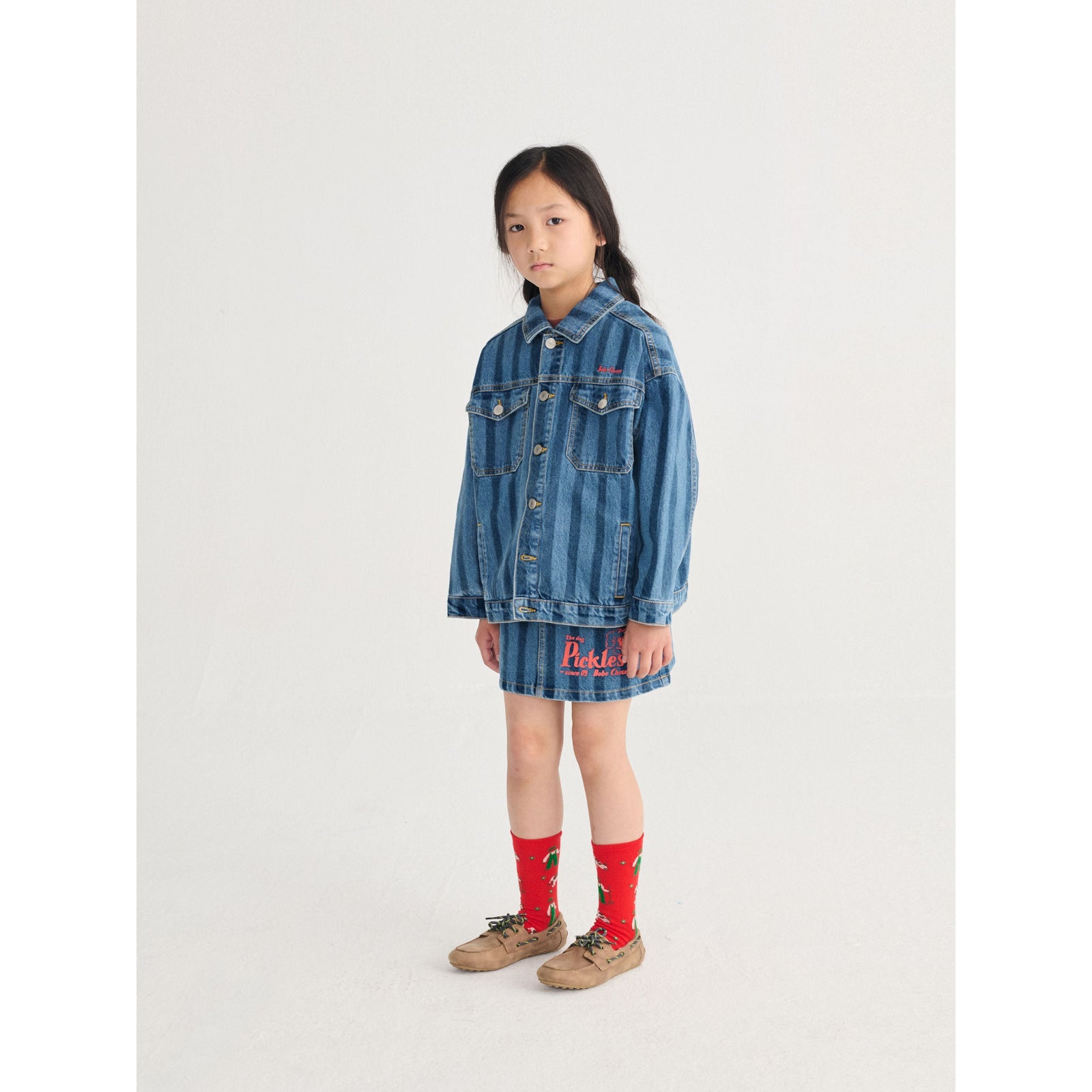 Bobo Choses Striped Denim Jacket