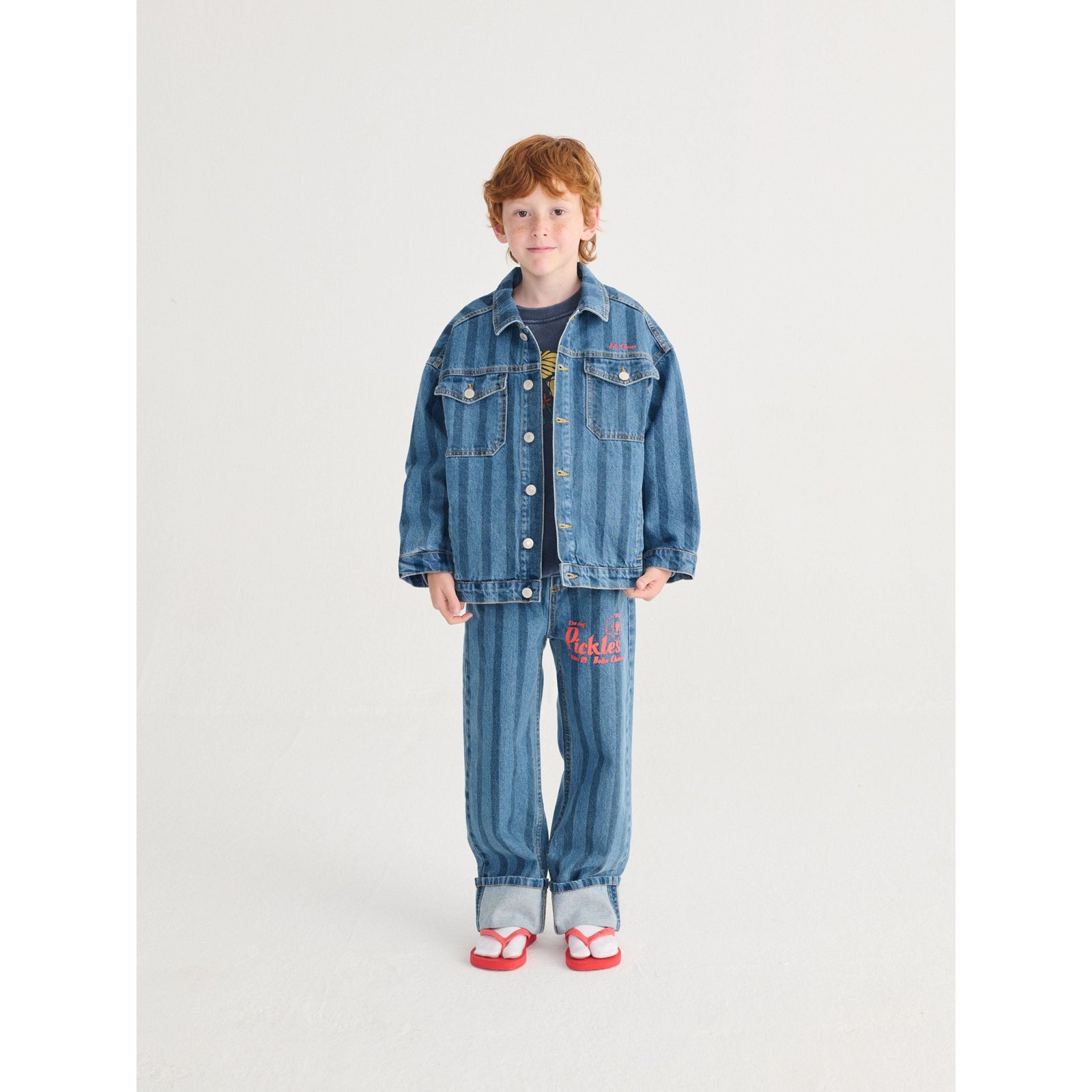 Bobo Choses Striped Denim Jacket