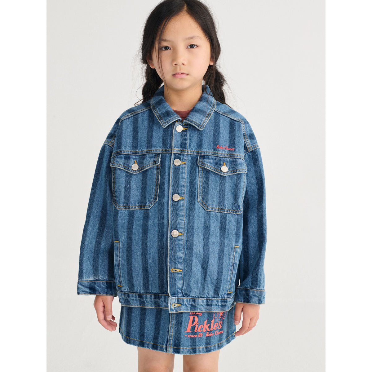 Bobo Choses Striped Denim Jacket