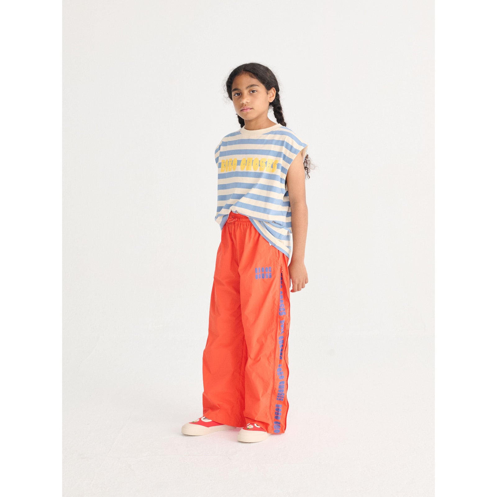 Bobo Choses Modern Striped Sleeveless T-Shirt