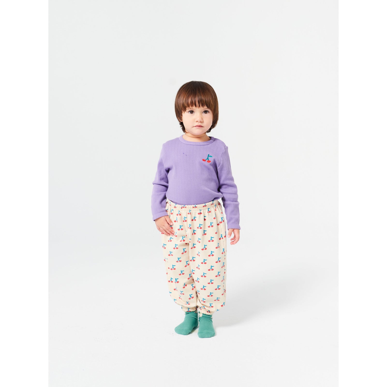 Baby Cherry Long Sleeve Tight T-Shirt