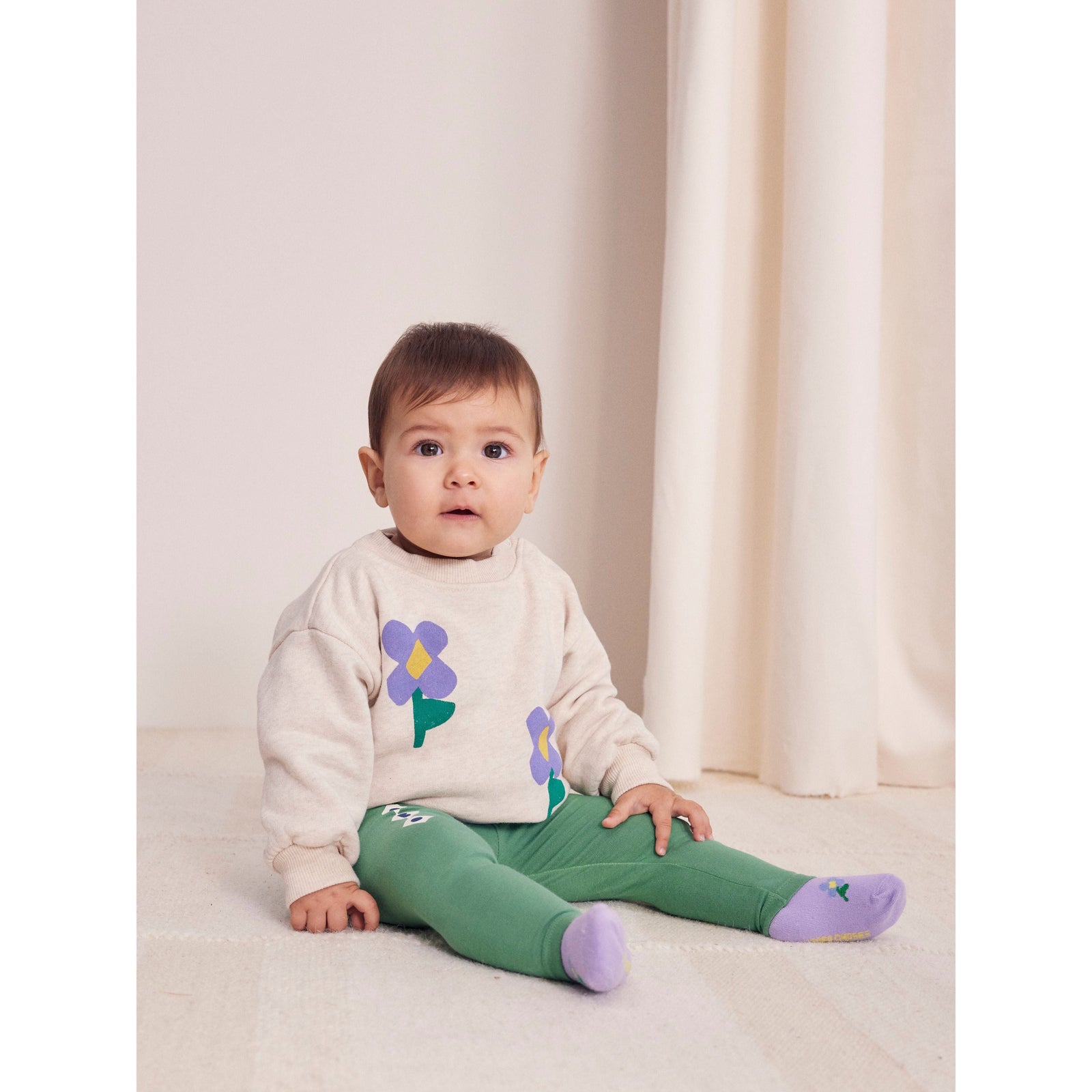 Baby Pansy Flower Sweatshirt