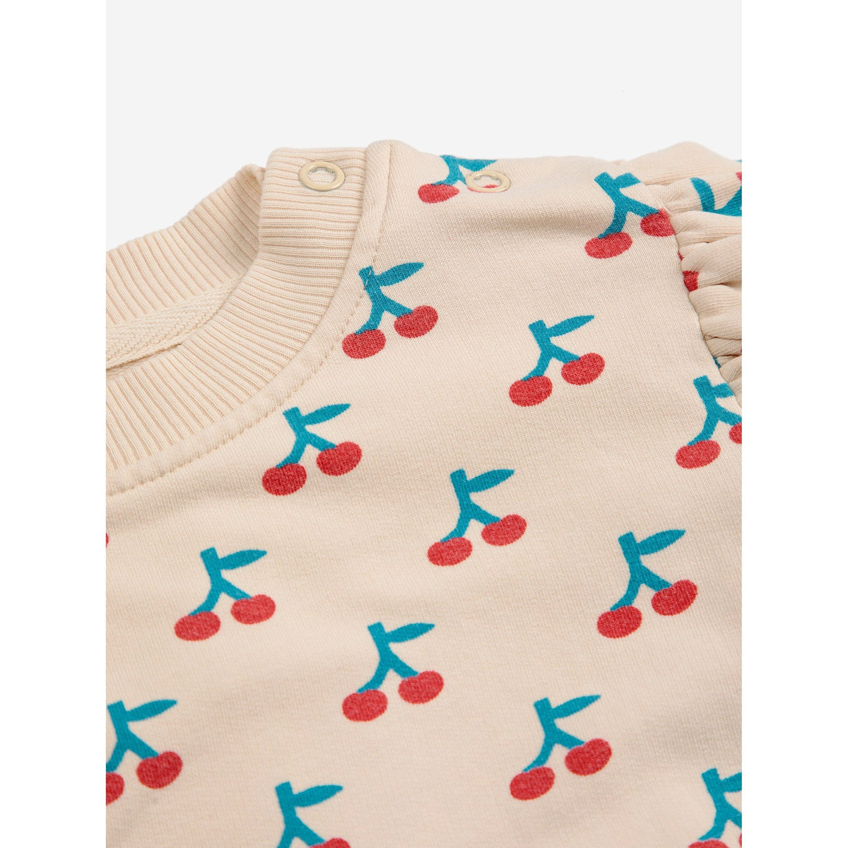 Baby Cherry All Over Ruffle Sweatshirt