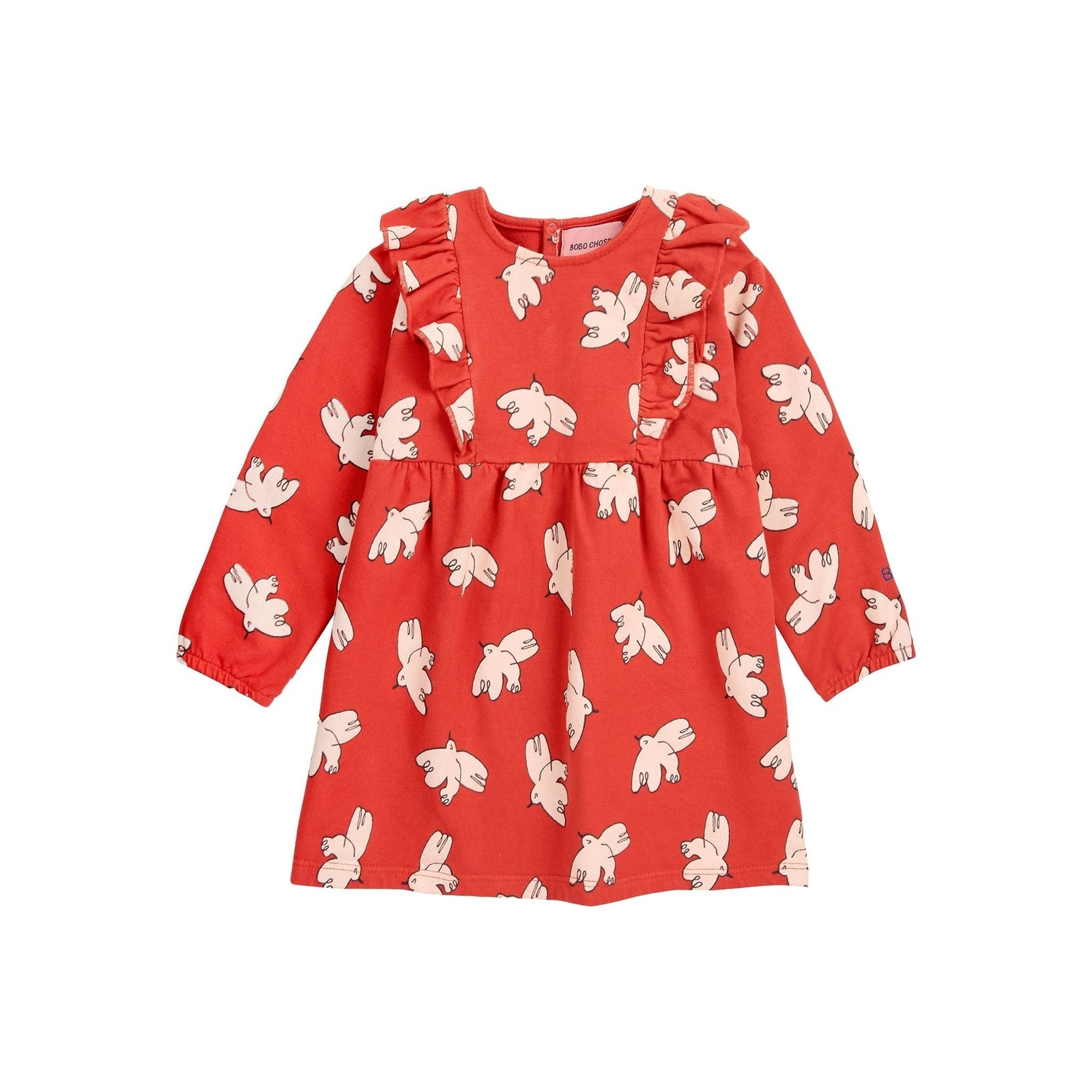 Baby Freedom Bird All Over Ruffle Dress