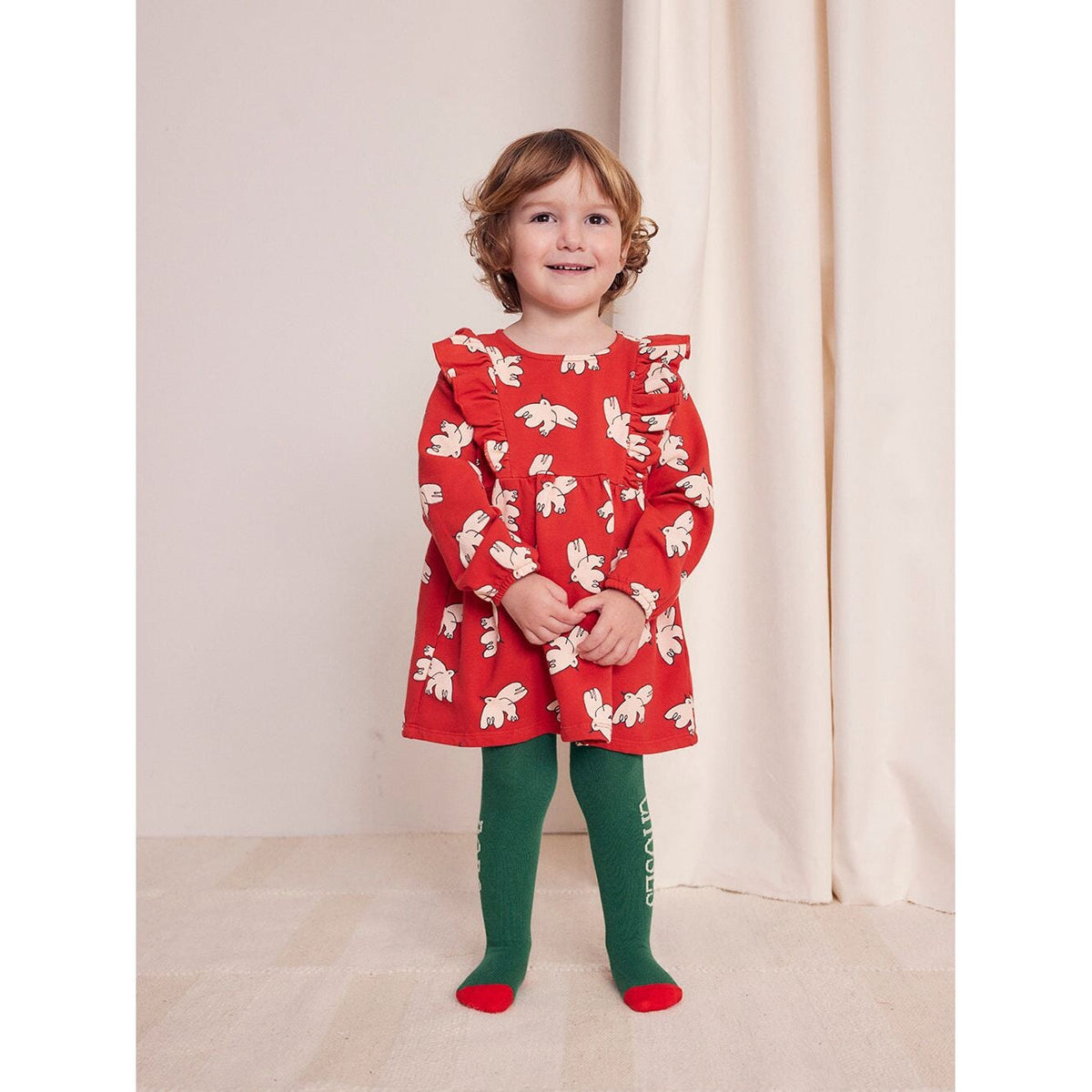 Baby Freedom Bird All Over Ruffle Dress