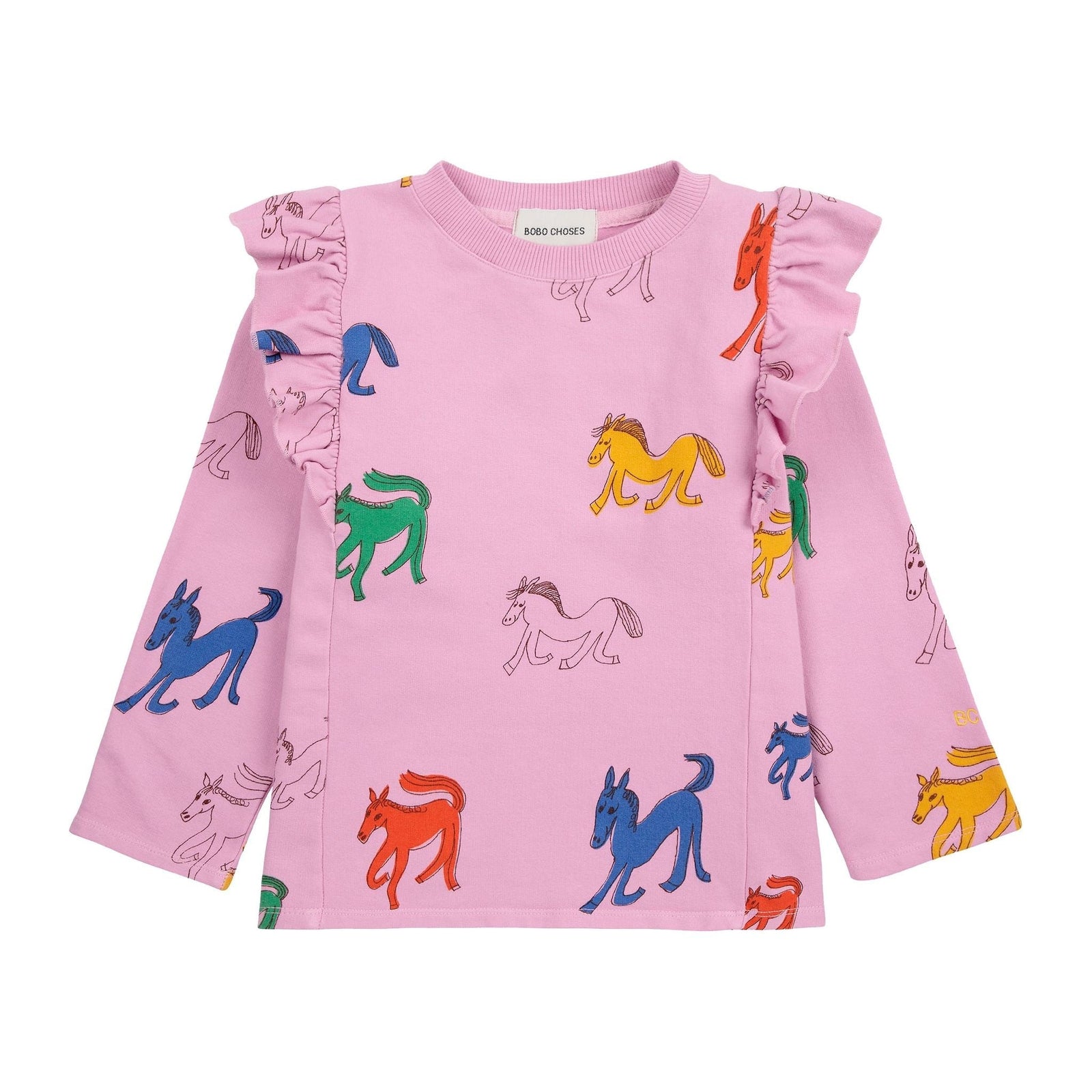 Wonder Horse All Over Ruffle Sweatshirt