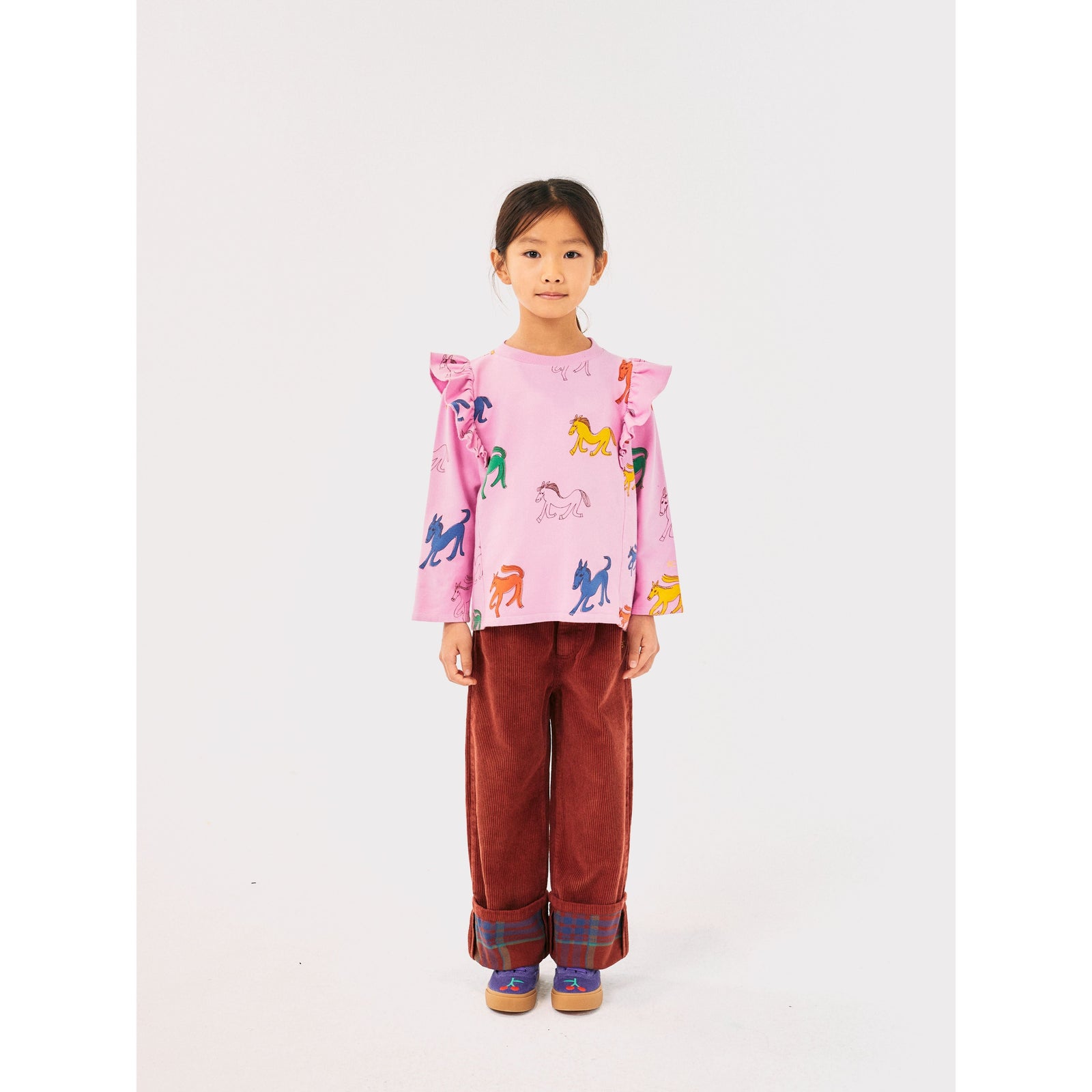 Wonder Horse All Over Ruffle Sweatshirt