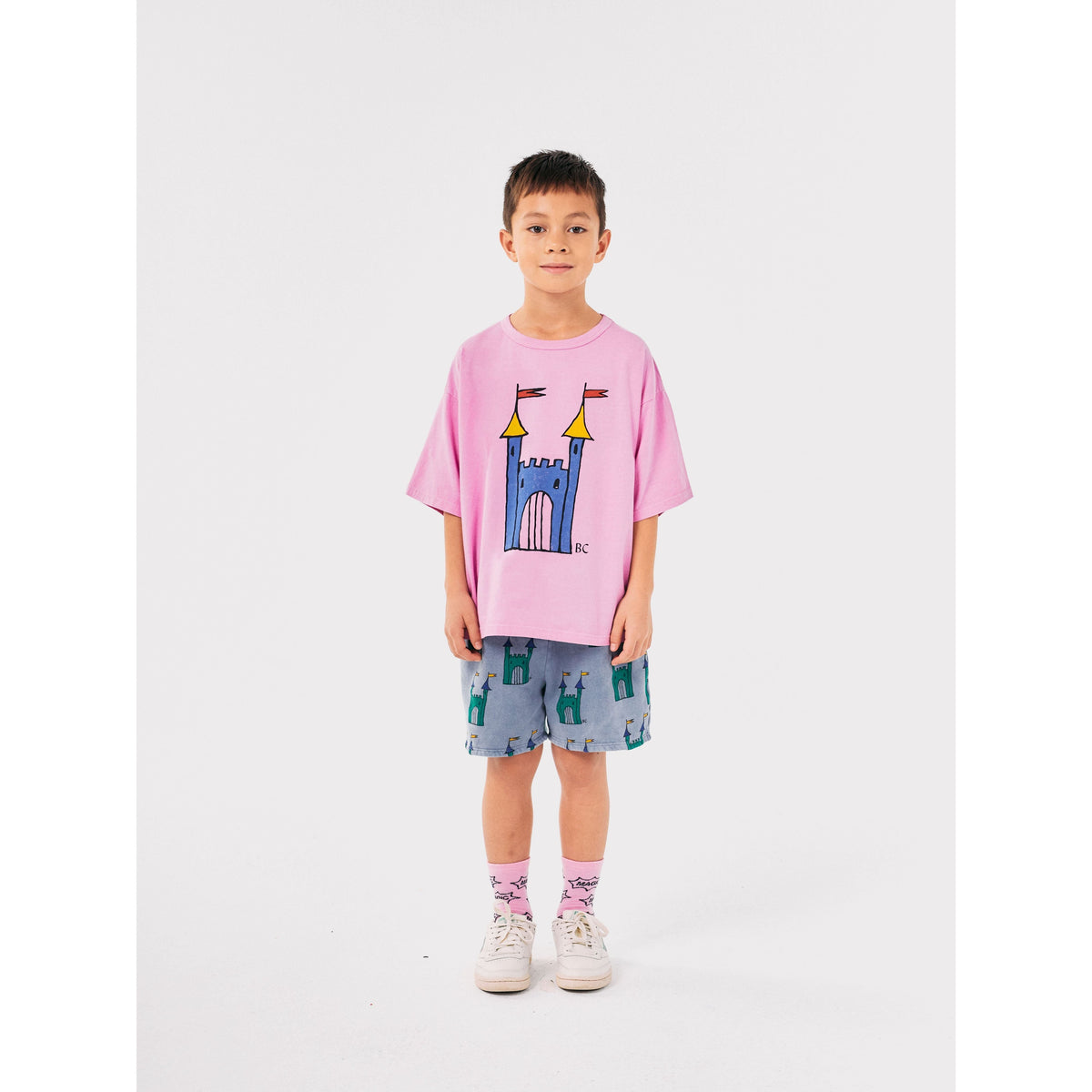 Faraway Castle All Over Bermuda Shorts